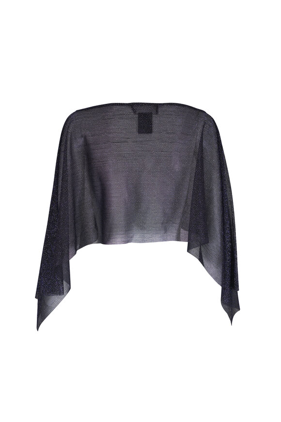 Talbot Runhof Lucy In The Sky Navy Blue Stole - view 2