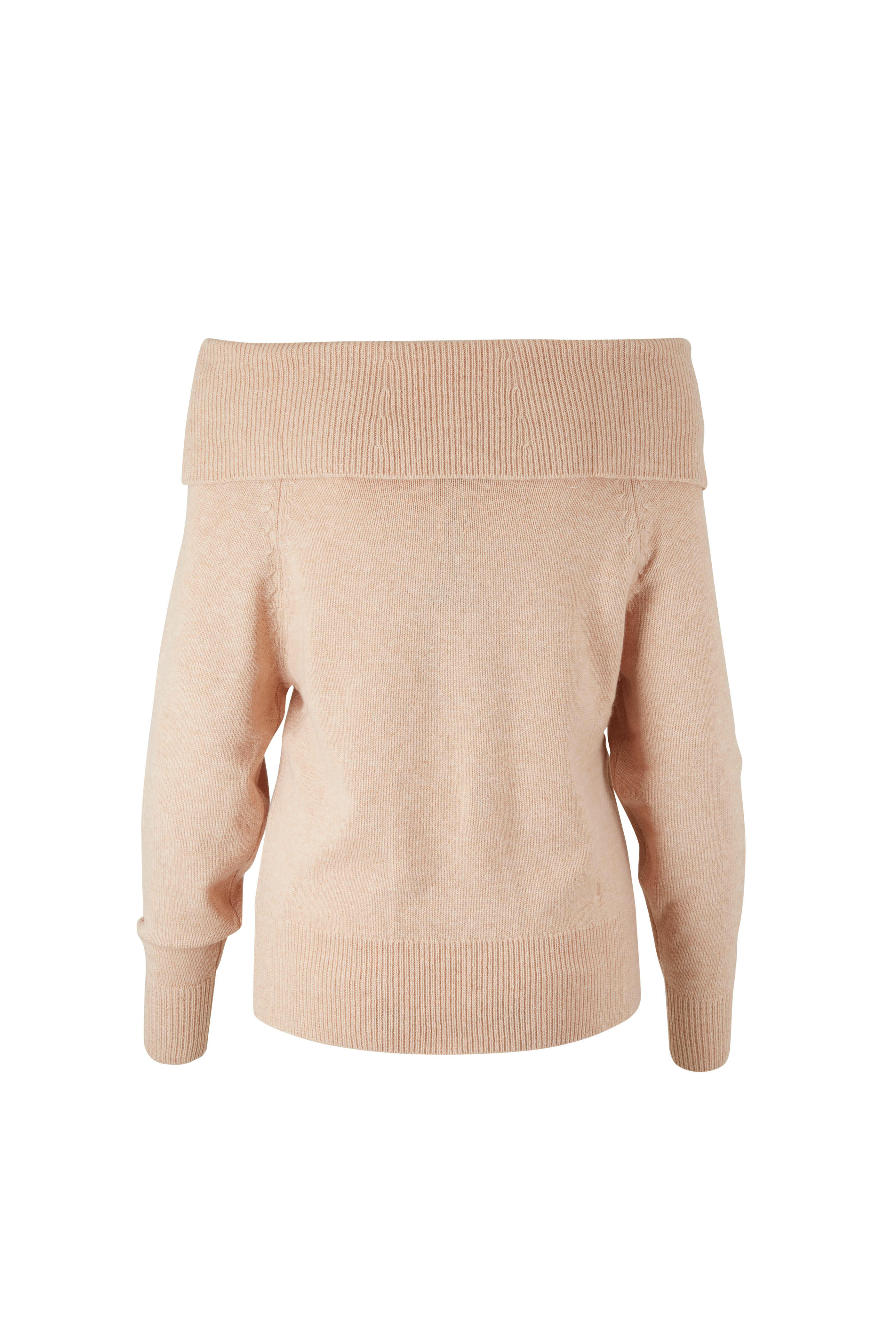 Paige Izabella Camel Off The Shoulder Sweater