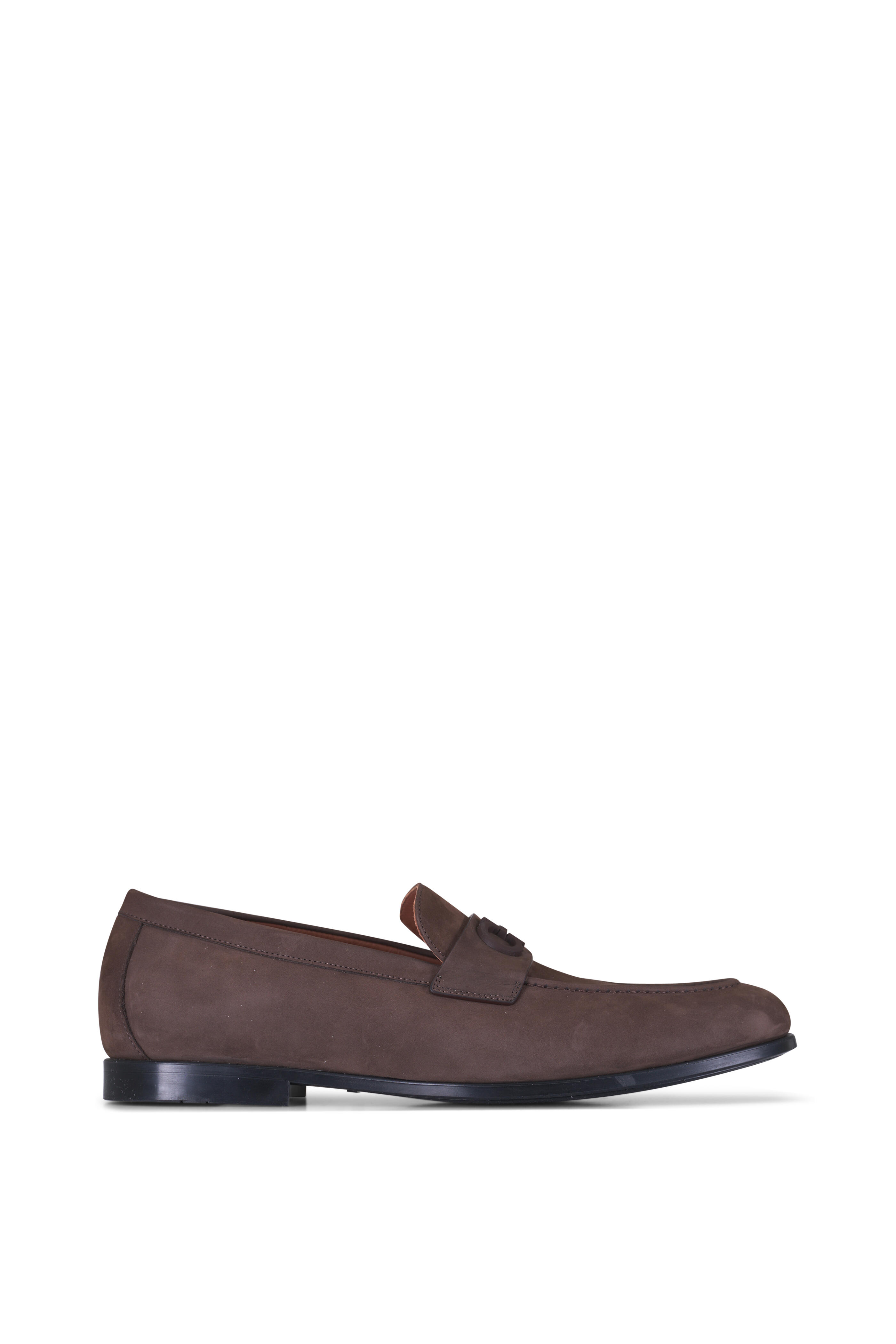 Ferragamo - Touch Dark Brown Nubuck Loafer - view 2