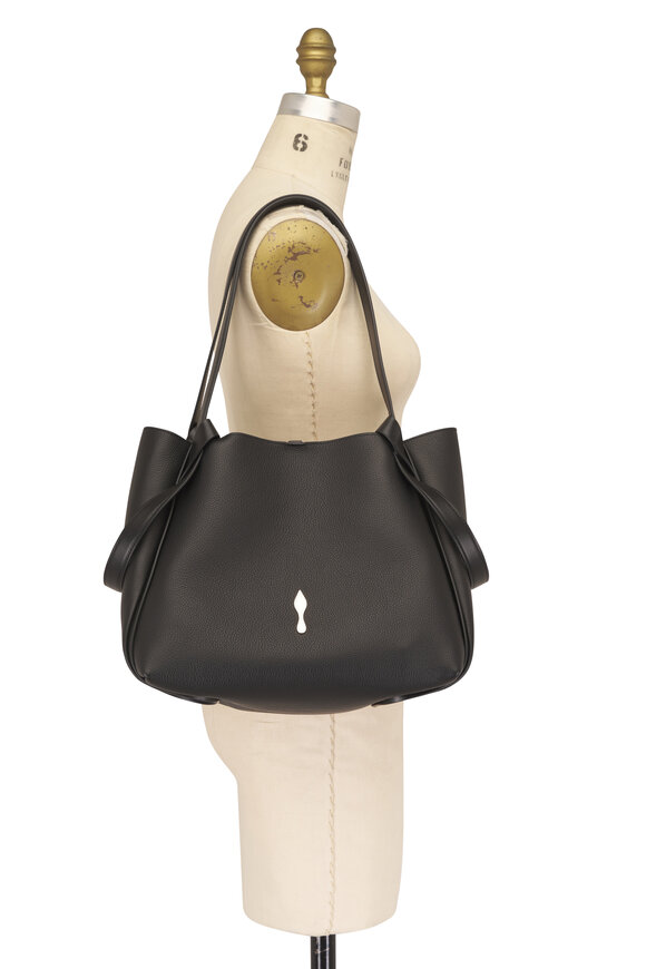 Christian Louboutin Small Bettina Black Leather Tote - view 6