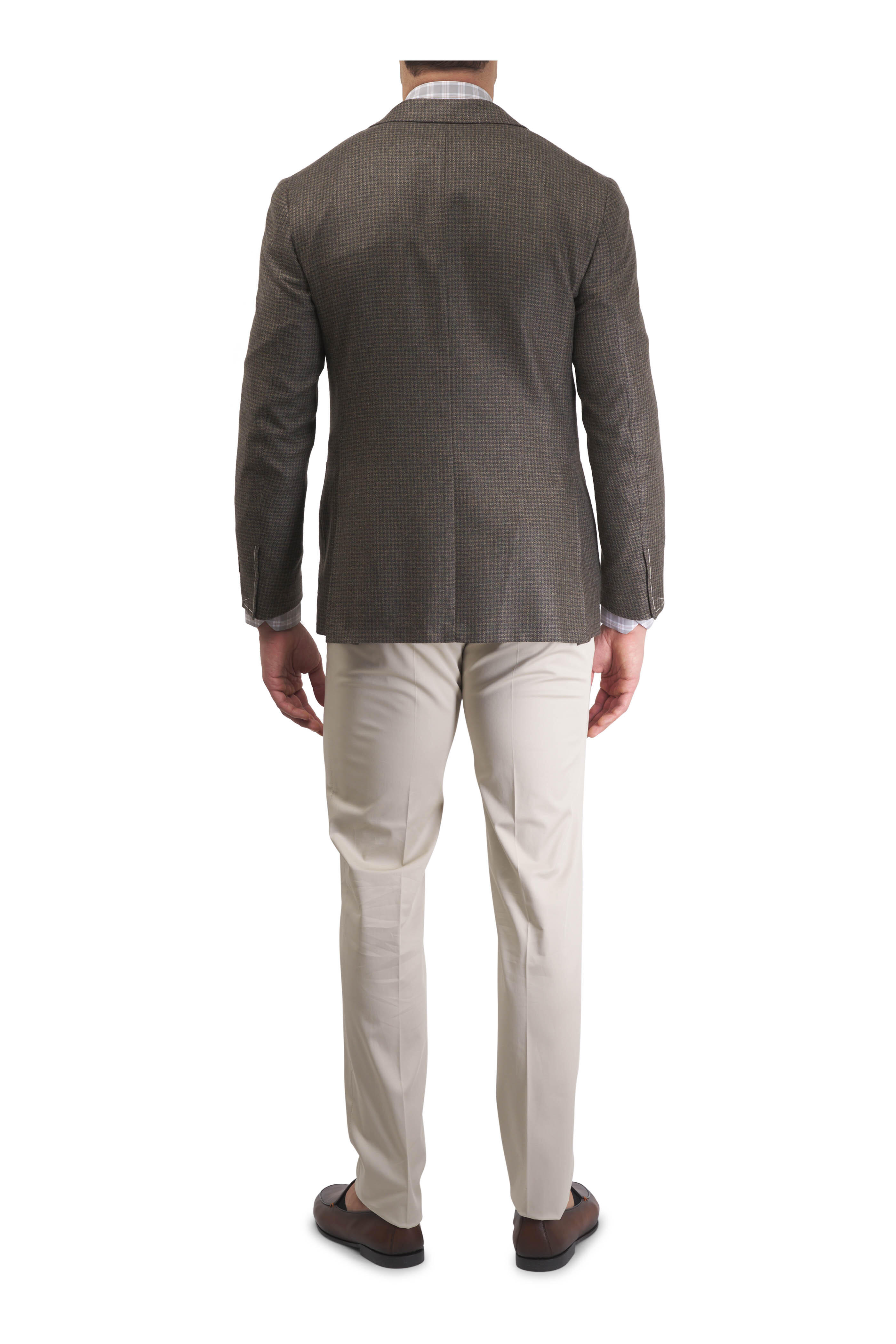 Canali - Kei Moss & Brown Houndstooth Cashmere Sportcoat