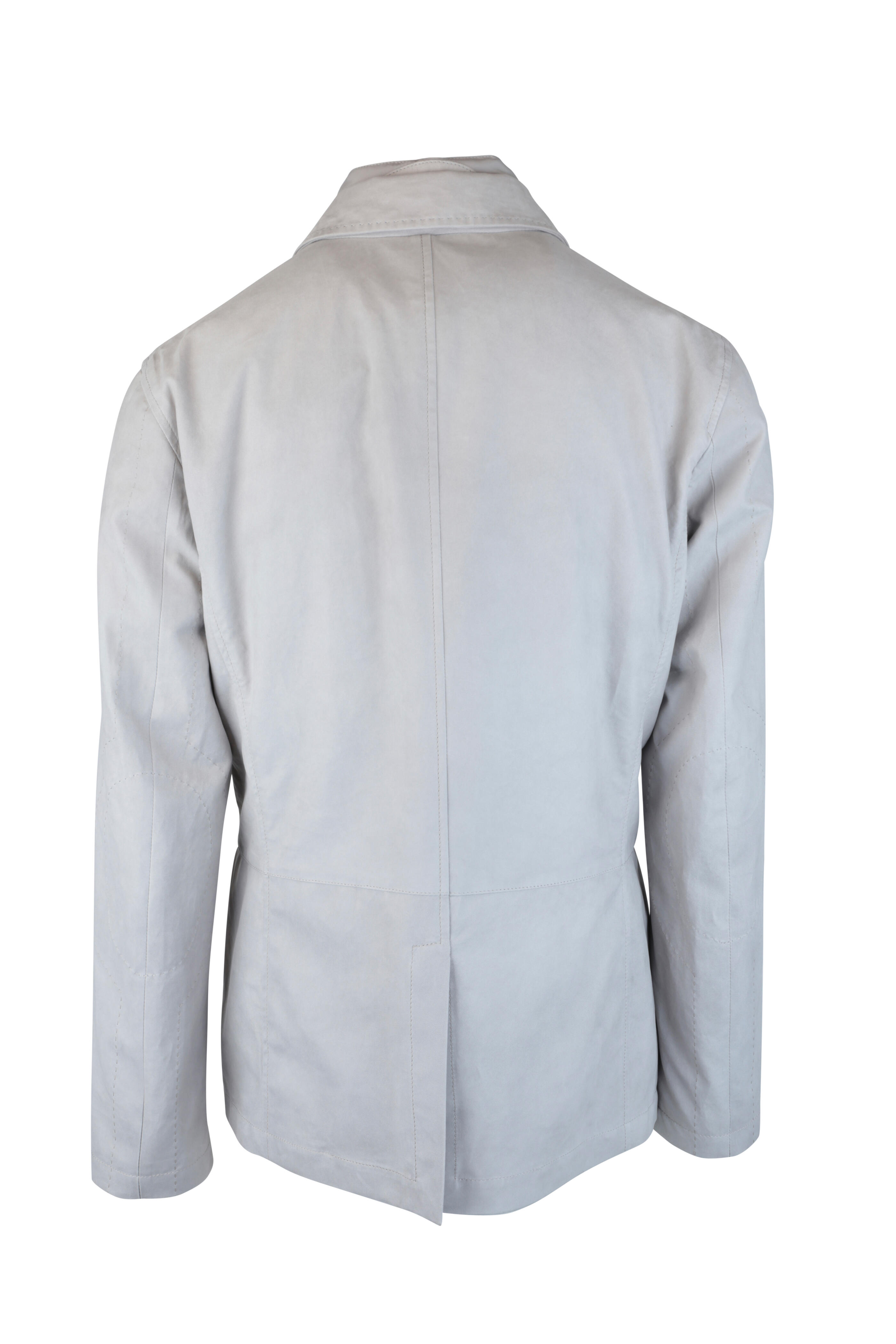 Kiton - Ash Suede Convertible Vest & Jacket