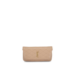 ファッション雑貨・小物その他 SAINT LAURENT 'Gaby' smartphone holder Beige Saint Laurent Gaby Phone Holder YSL Crossbody Bag in Quilted