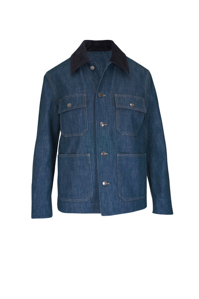 BOTTEGA VENETA カジュアルジャケット 紺x青 4103924Y0045 uploading-1419898.jpg