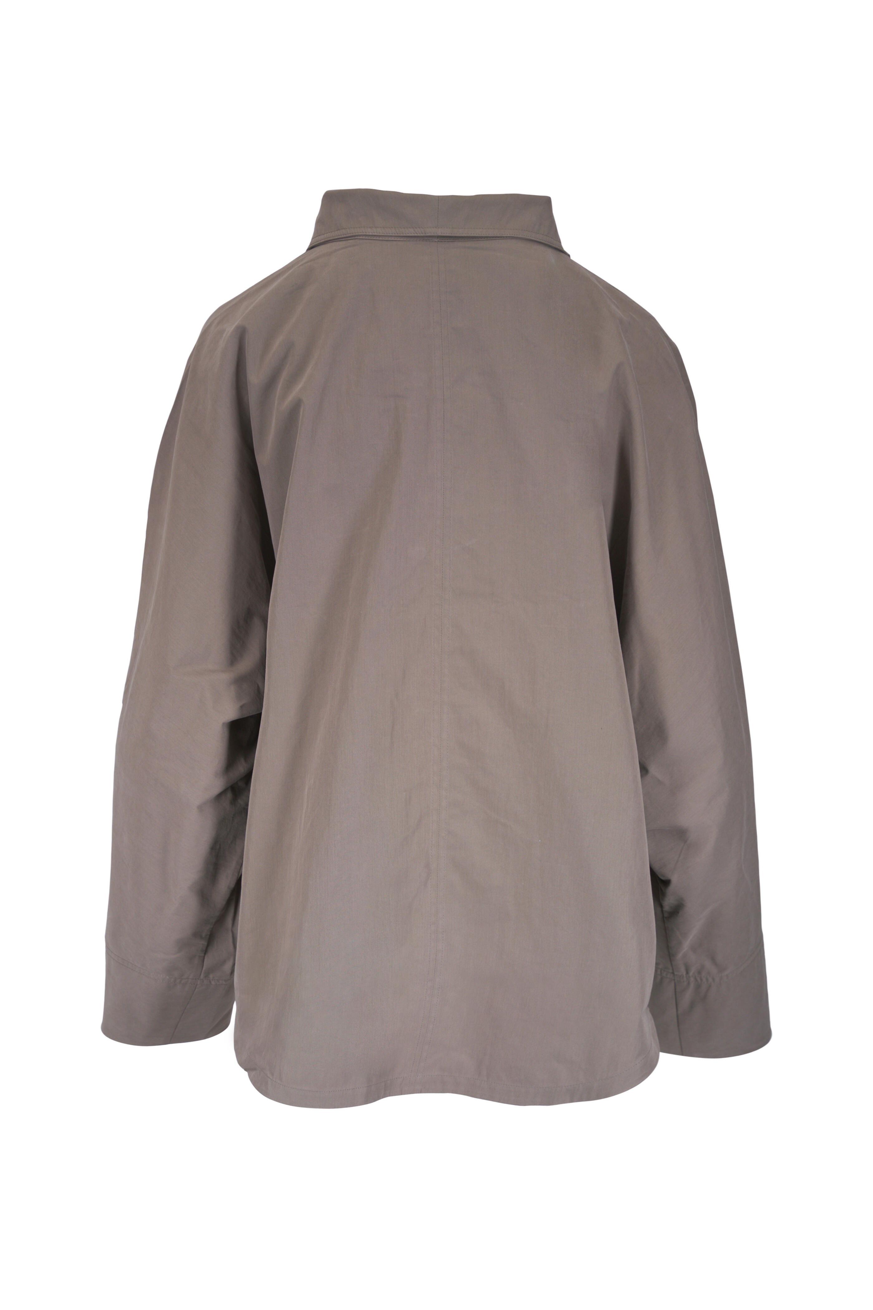 Totême - Summer Parachute Clove Cotton Jacket - view 4