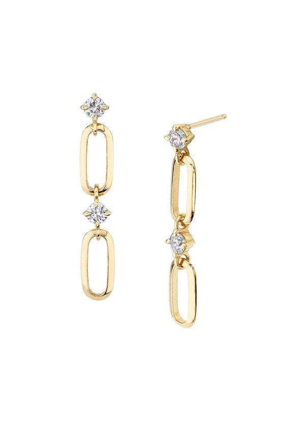 Lizzie Mandler - Two Drop Link Earrings