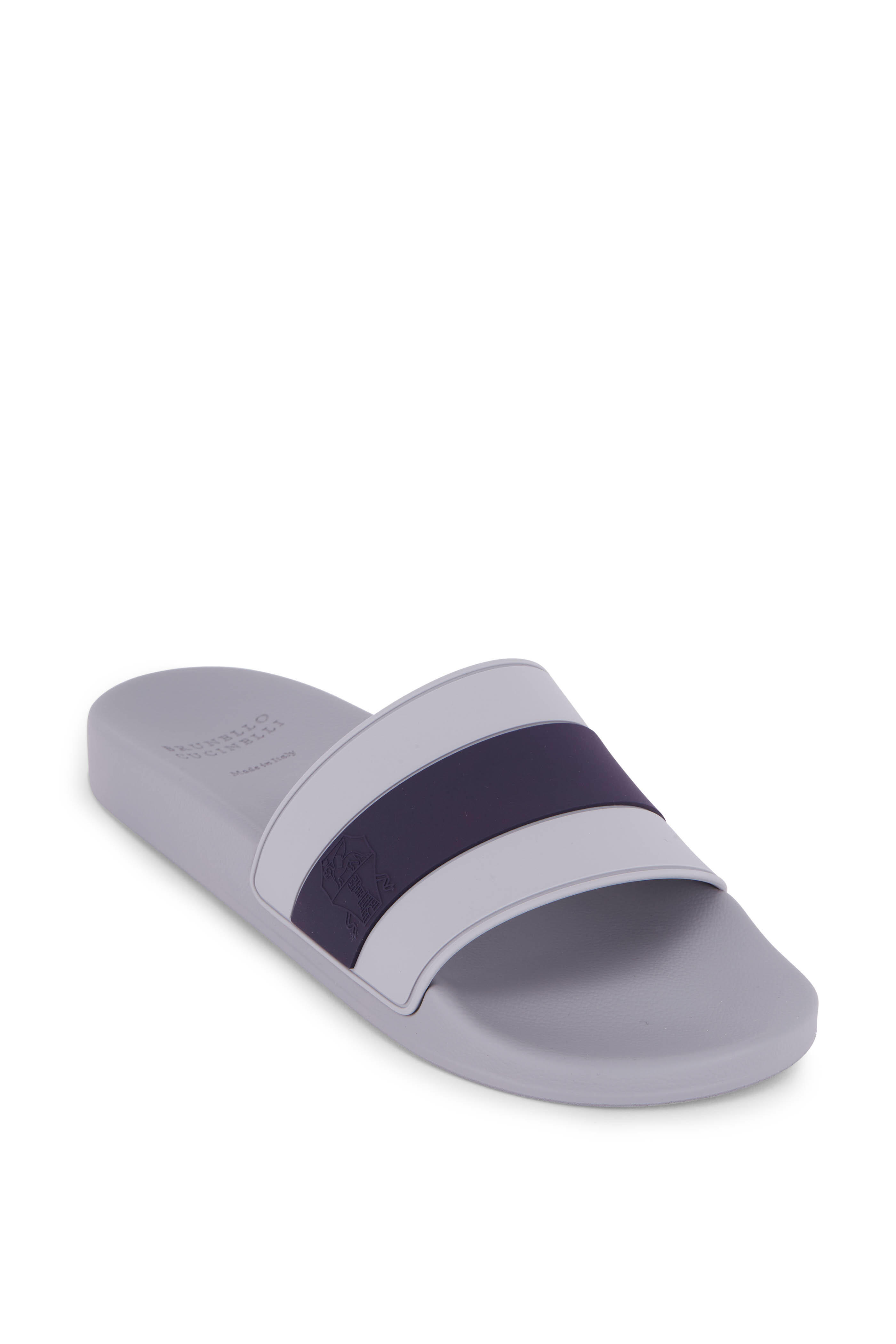 サンダル・ミュール BRUNELLO CUCINELLI Monile Sandals Gray MZSFC2971 Brunello Cucinelli Monili Strappy Sandals | Neiman Marcus