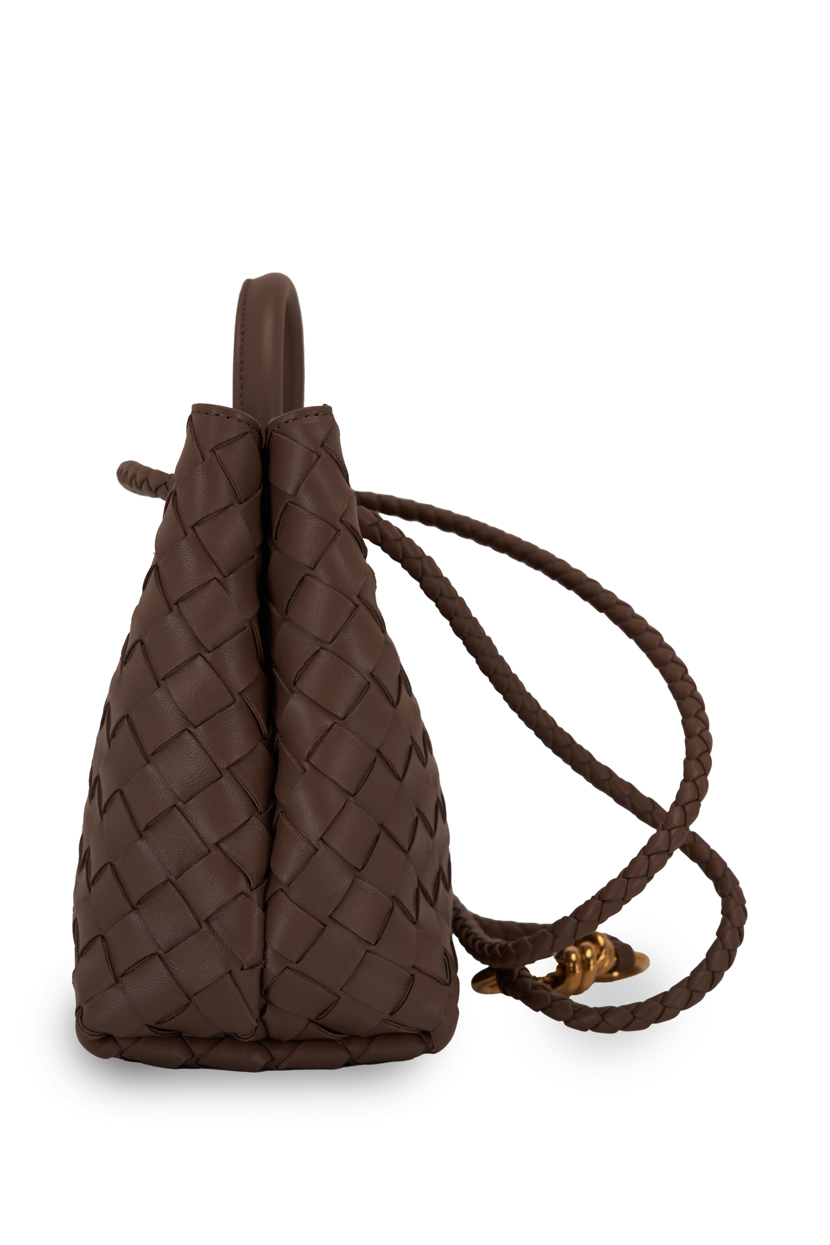 Bottega Veneta Small Leather Andiamo Top-Handle Bag