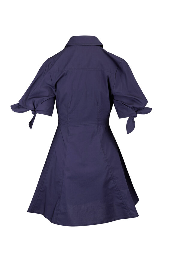 Tanya Taylor Corinna Maritime Blue Mini Dress - view 2