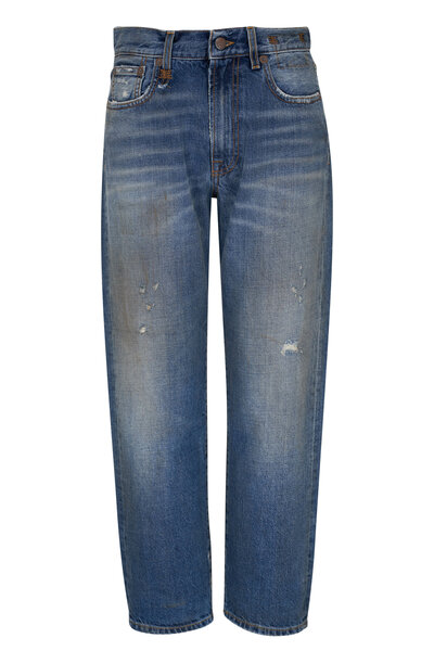 R13 Alice Amber Blue Slim Straight Jean Mitchell Stores