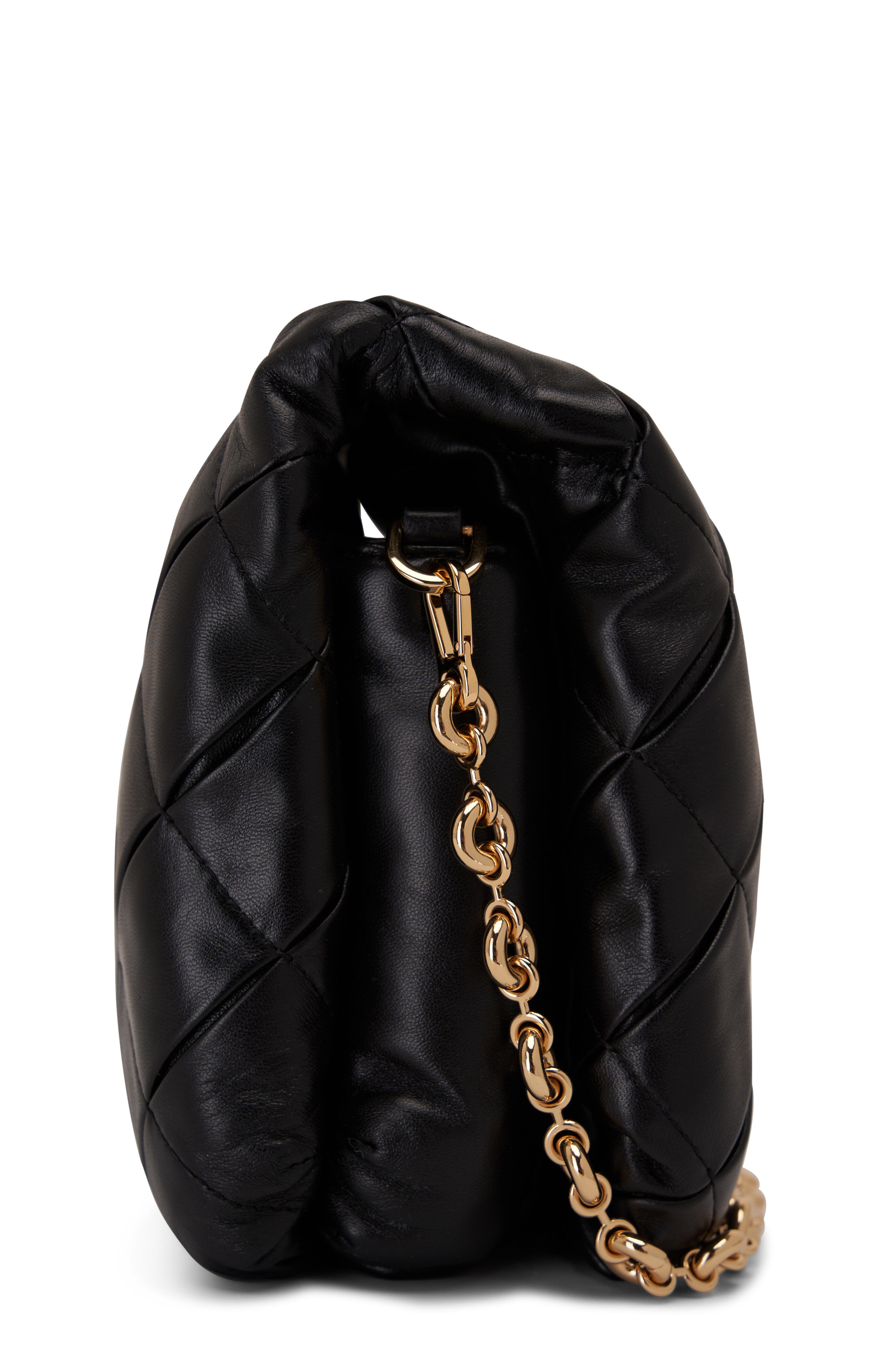 LOEWE Puffer Goya Shoulder Bag Black in Shiny Nappa Lambskin