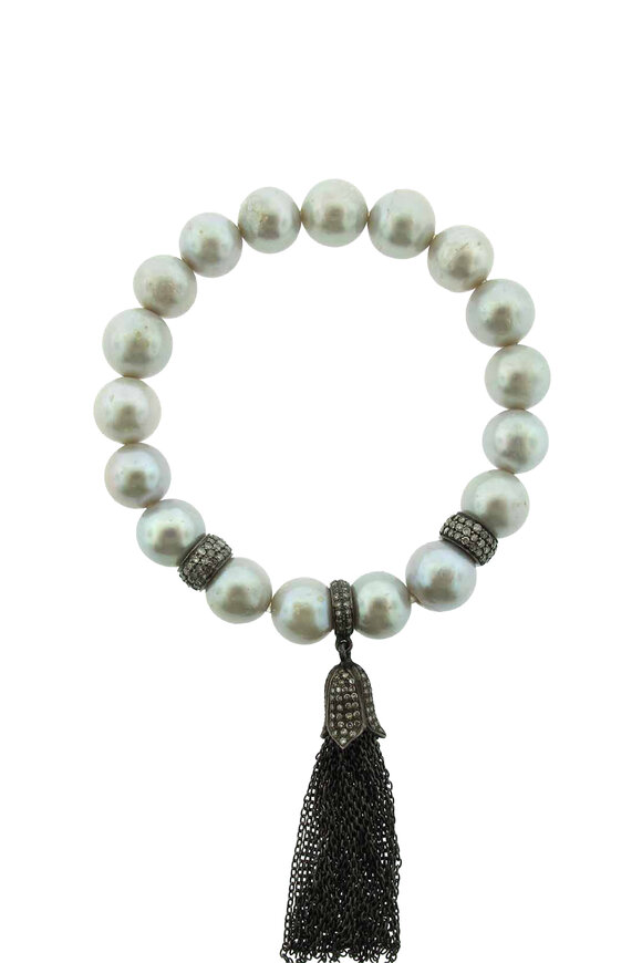 Loree Rodkin Pearl Tassel Bracelet - view 1