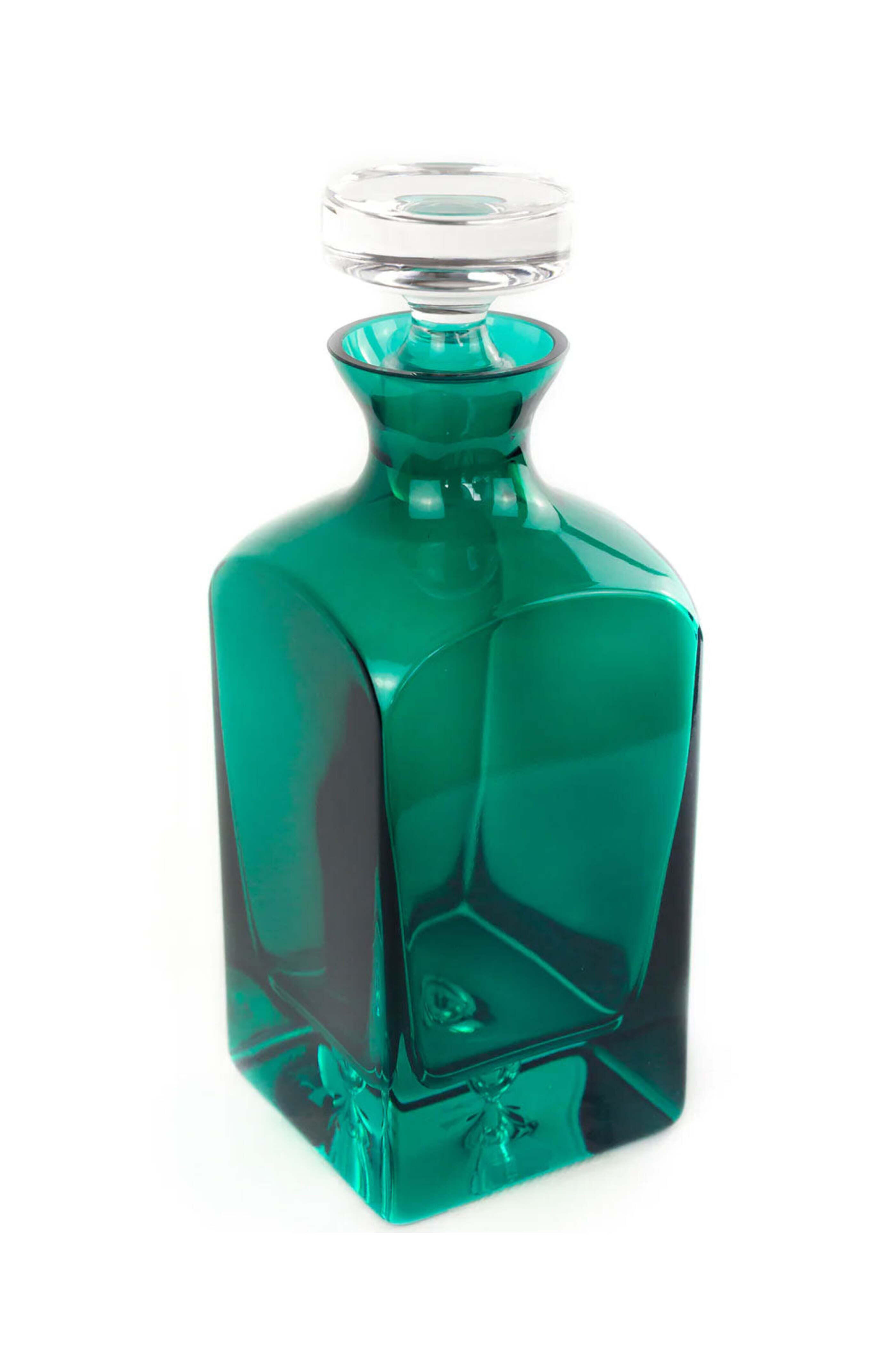 Estelle Colored Glass - Emerald Green Heritage Decanter