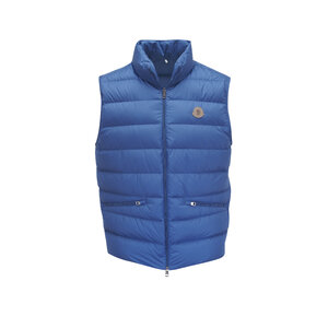 Moncler - Blue Puffer Vest | Mitchell Stores