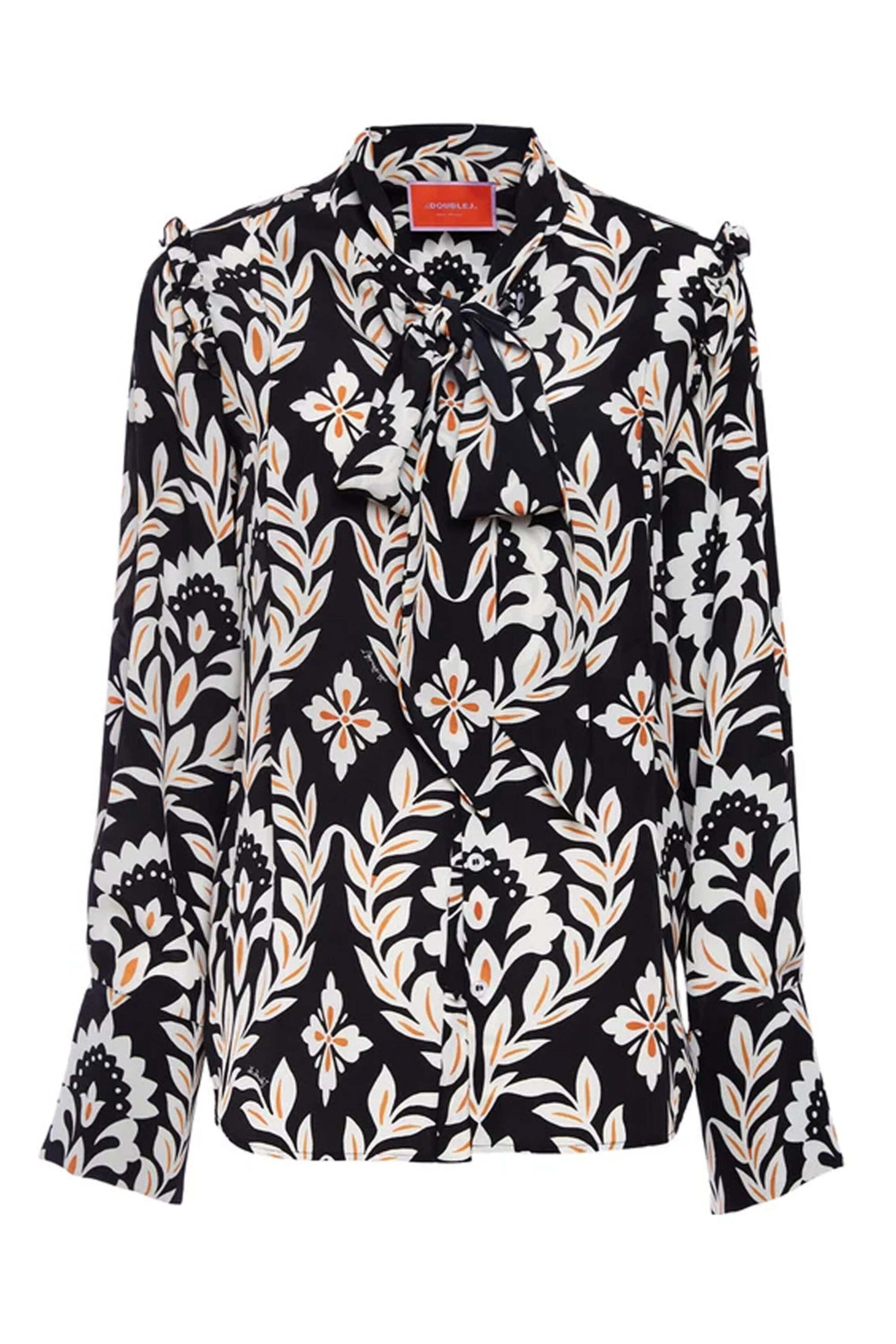 La DoubleJ - Ghirlanda Ascot Collar Shirt