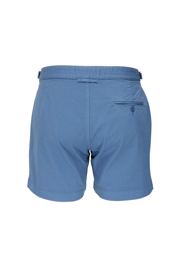 Orlebar Brown - Bulldog Blue Cotton Twill Shorts