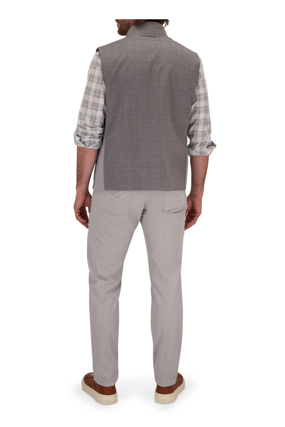 Marco Pescarolo - Micropique Light Gray Five Pocket Pant