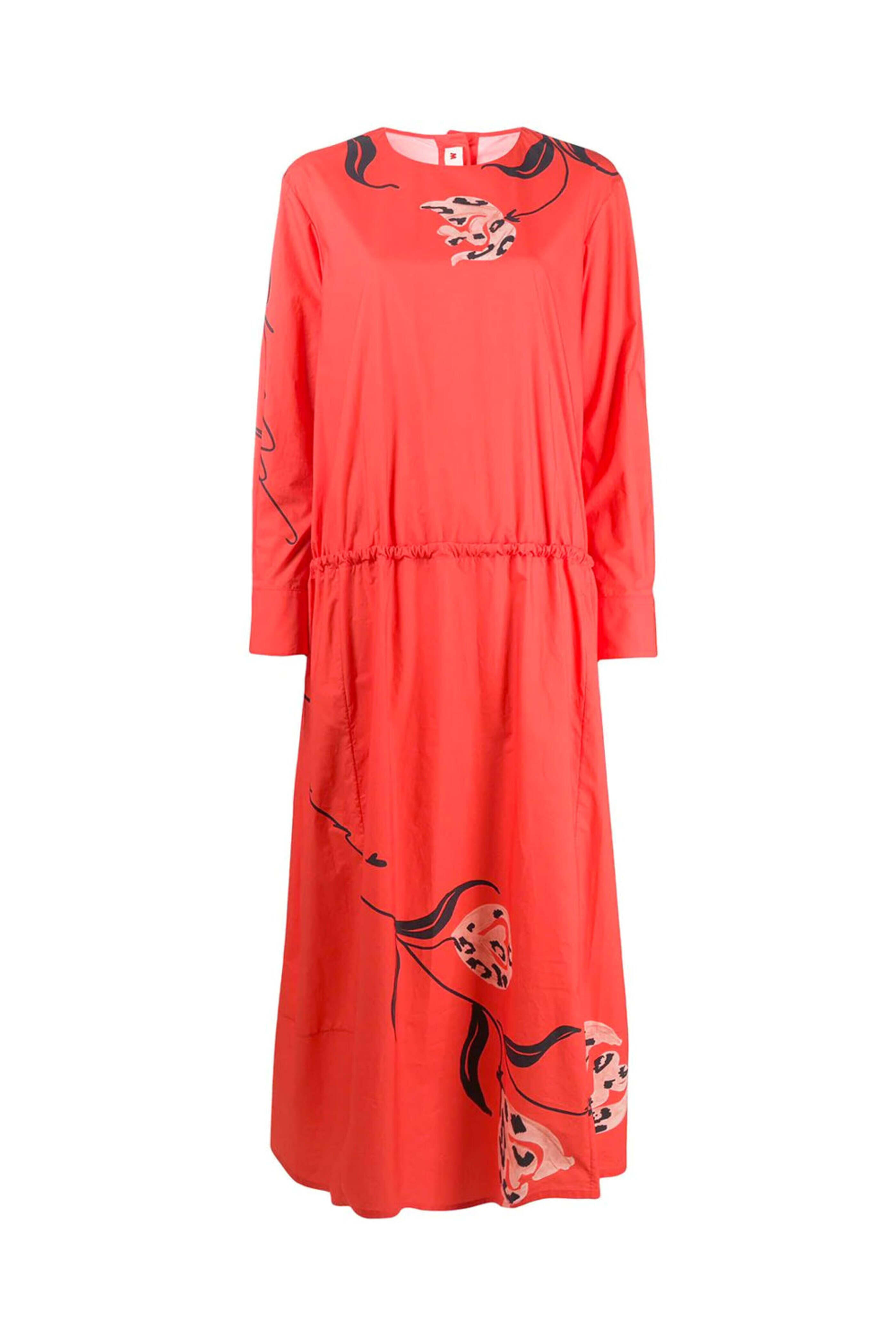 marni cotton dress Marni Cotton Maxi Dress in Magical Blossom Blue