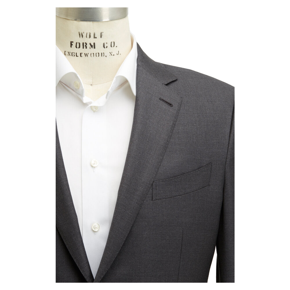 定価約35】Zegna チャコールグレー スリーピース 46size