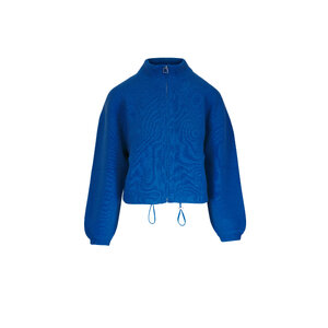 Akris - Twilight Cashmere Pique Front Zip Cardigan