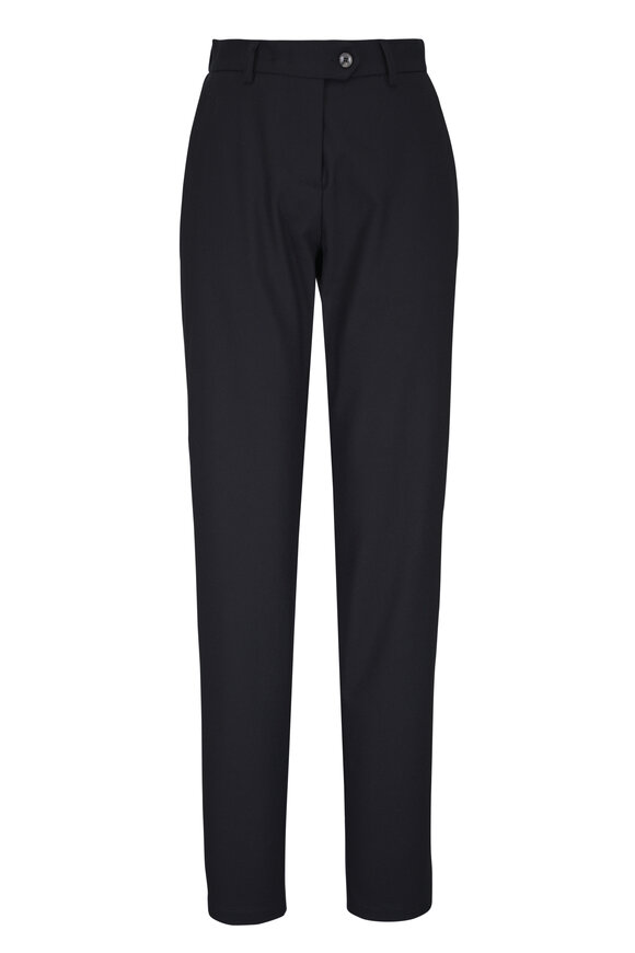 Marco Pescarolo Electra Black Stretch Cashmere Pant - view 1