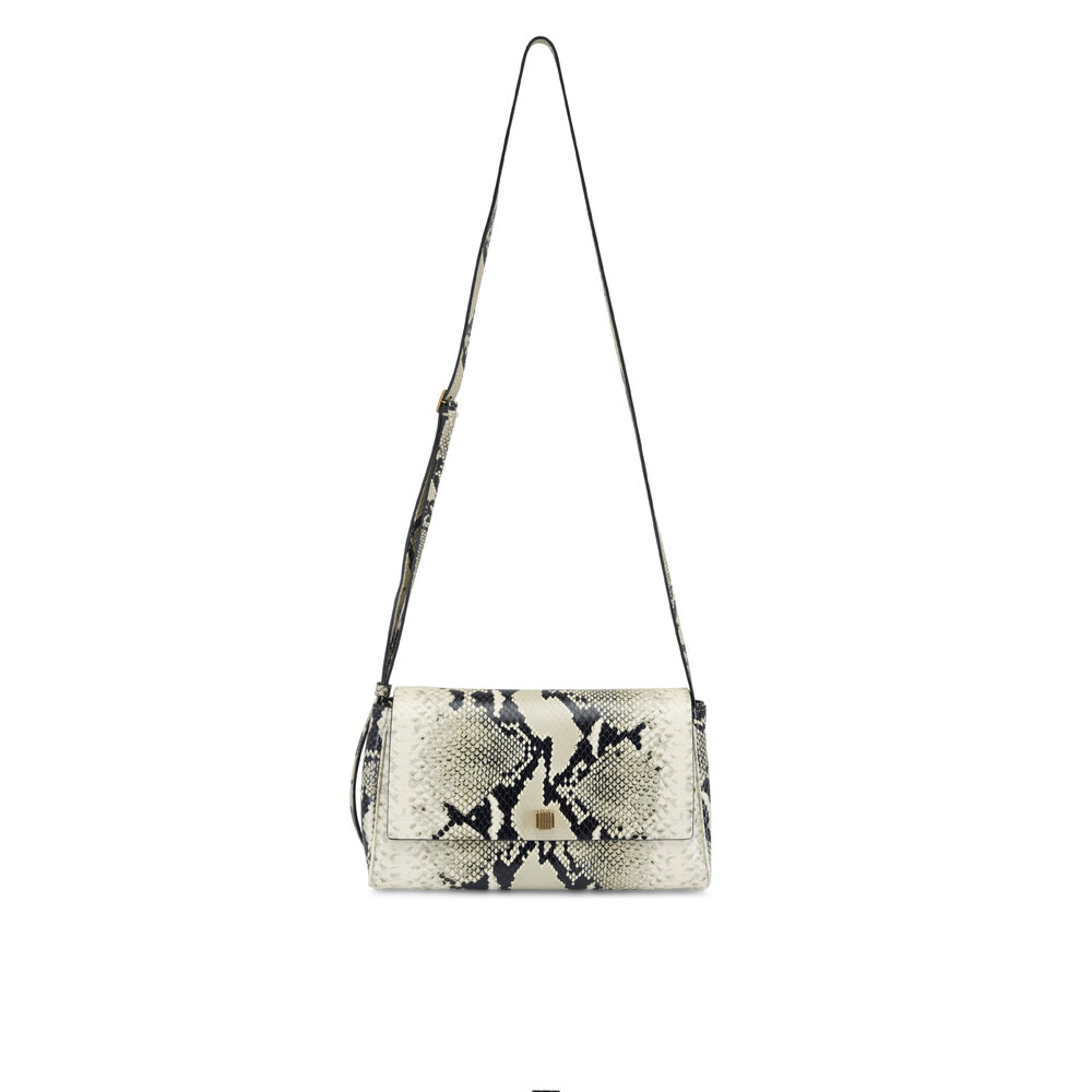Khaite - Audrey Python Print Leather Crossbody | Mitchell Stores