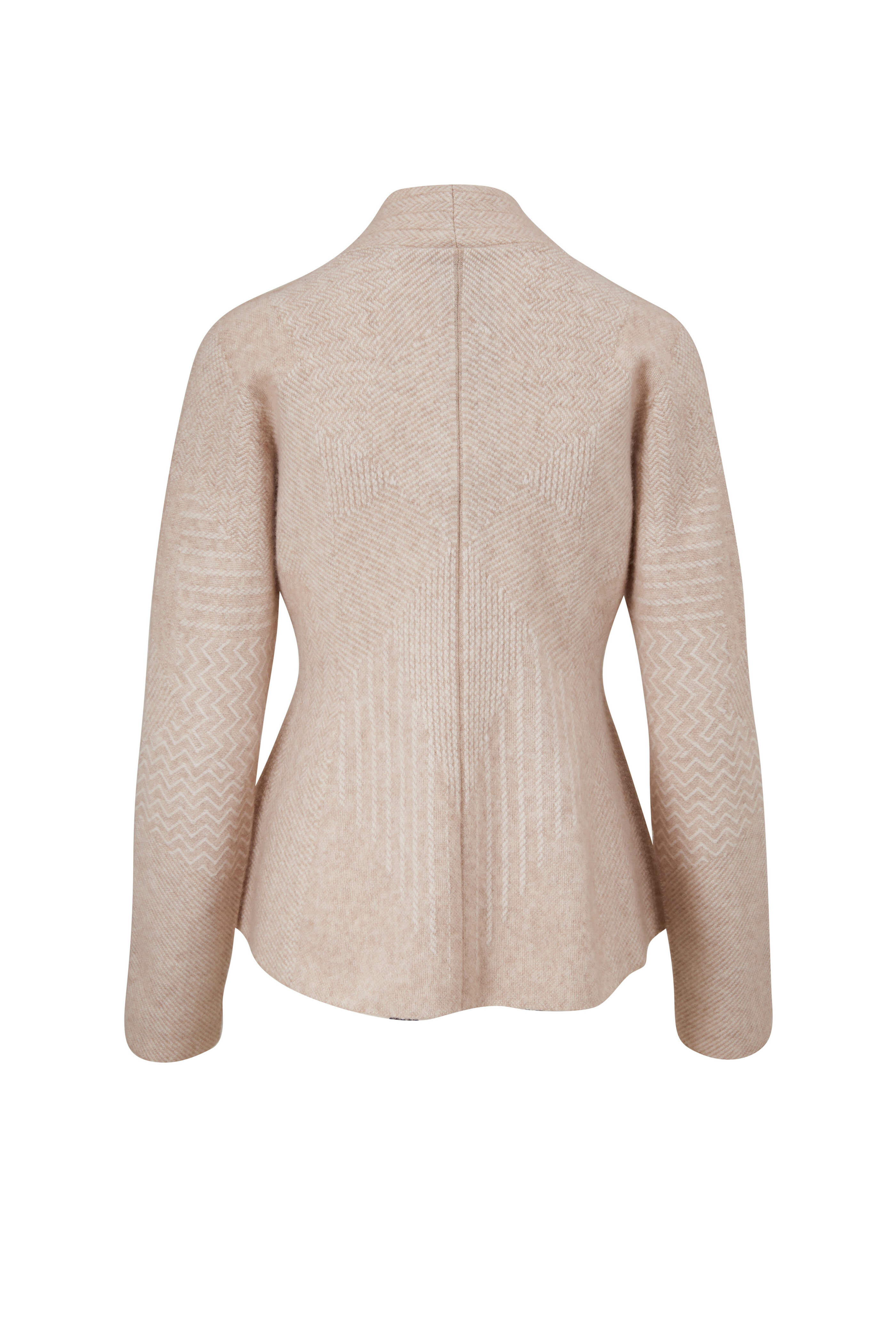 Giorgio Armani Cashmere-Blend Zip-Front Knit Jacket | Neiman
