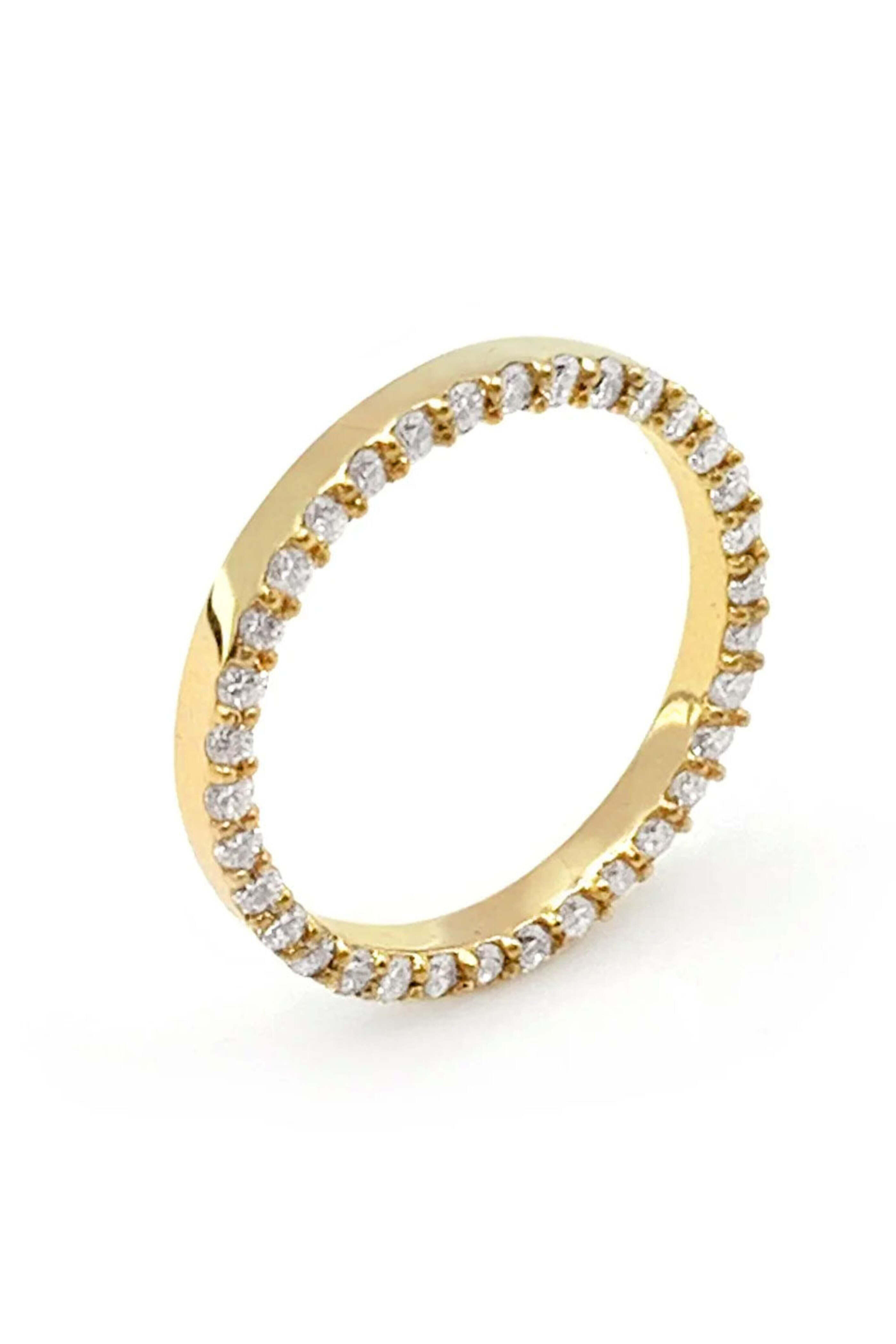 Leslie Paige - Diamond Band Edge-Set Ring