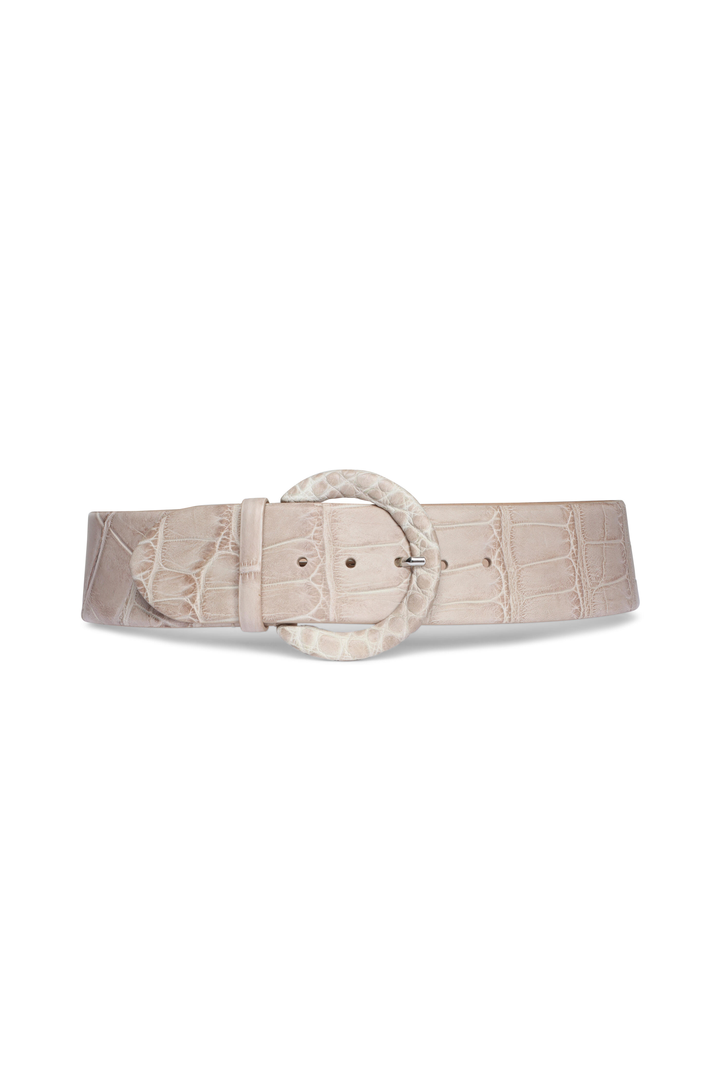Tardini - Dove Wide Contour Leather Belt