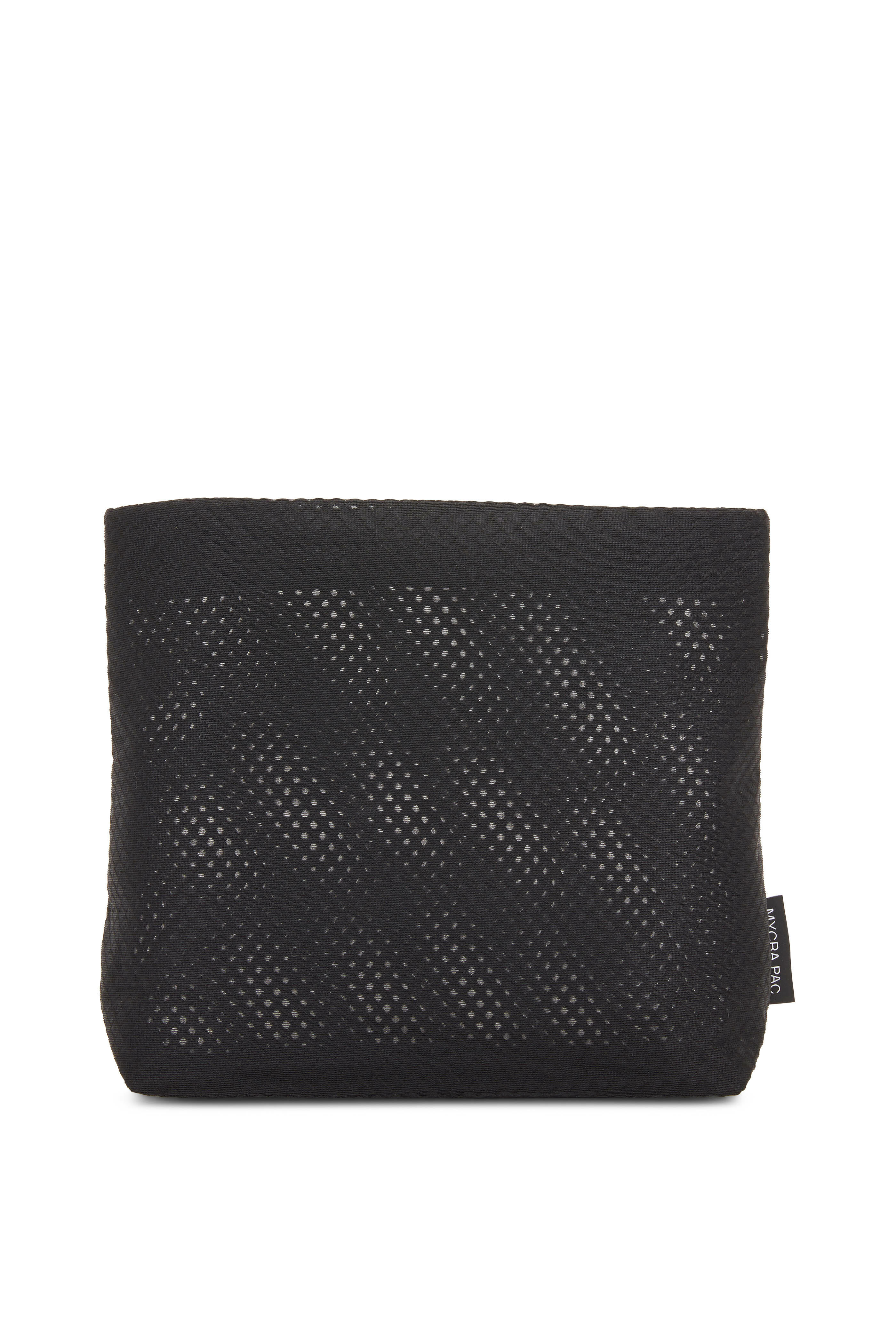 Mycra Pac - Donatella Black Palm Flock Reversible Travel Coat