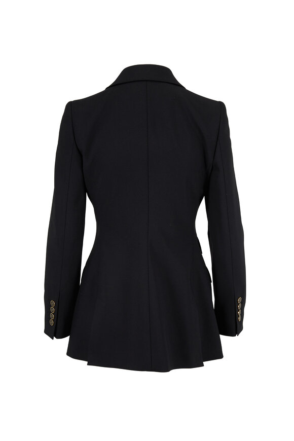 Dolce & Gabbana - Black Stretch Wool Single Button Blazer