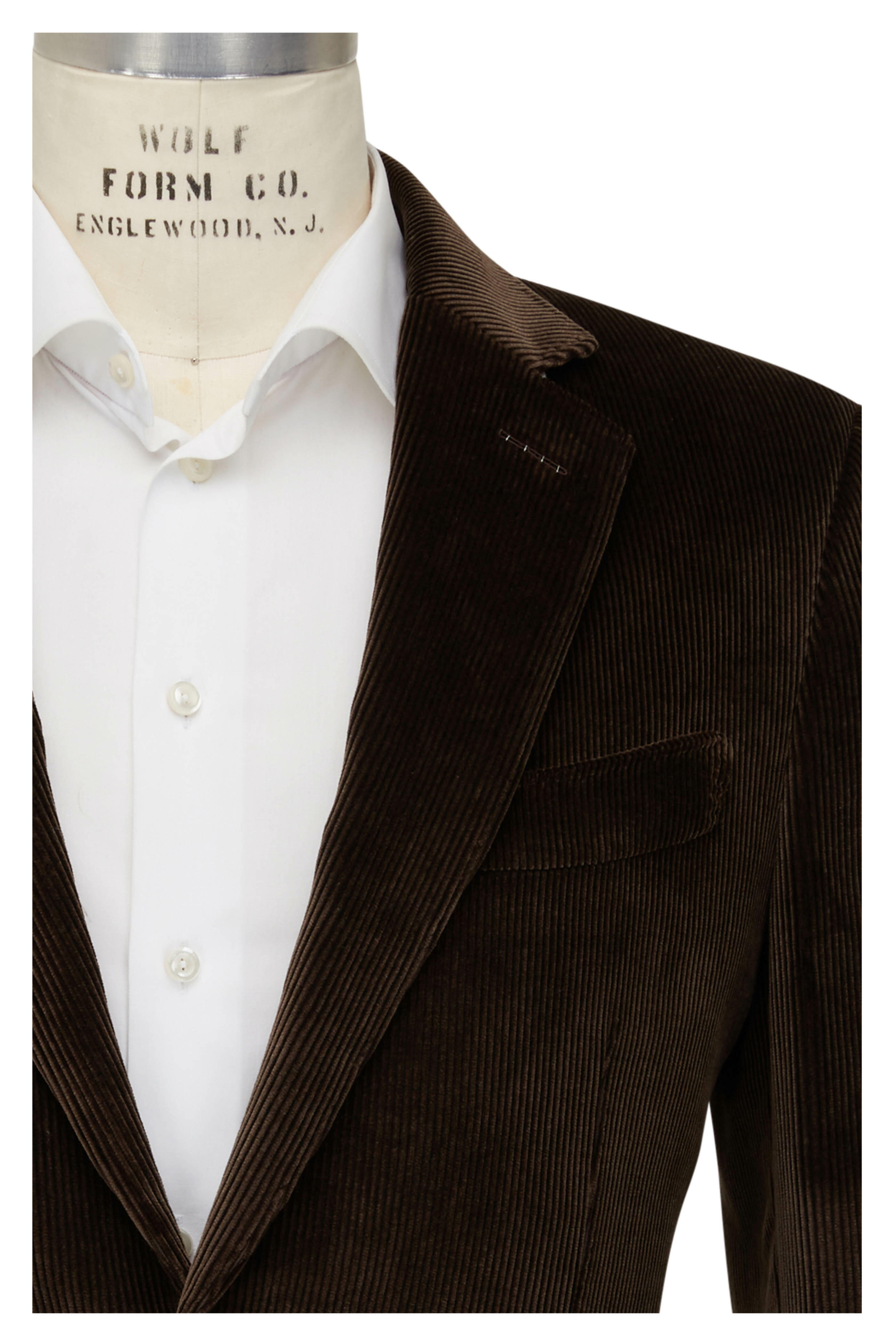 Tom Ford - Shelton Dark Brown Corduroy Sportcoat