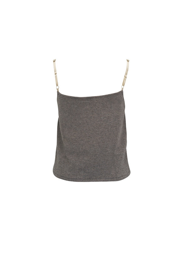 Saint Laurent - Taupe Cashmere Lingerie Tank