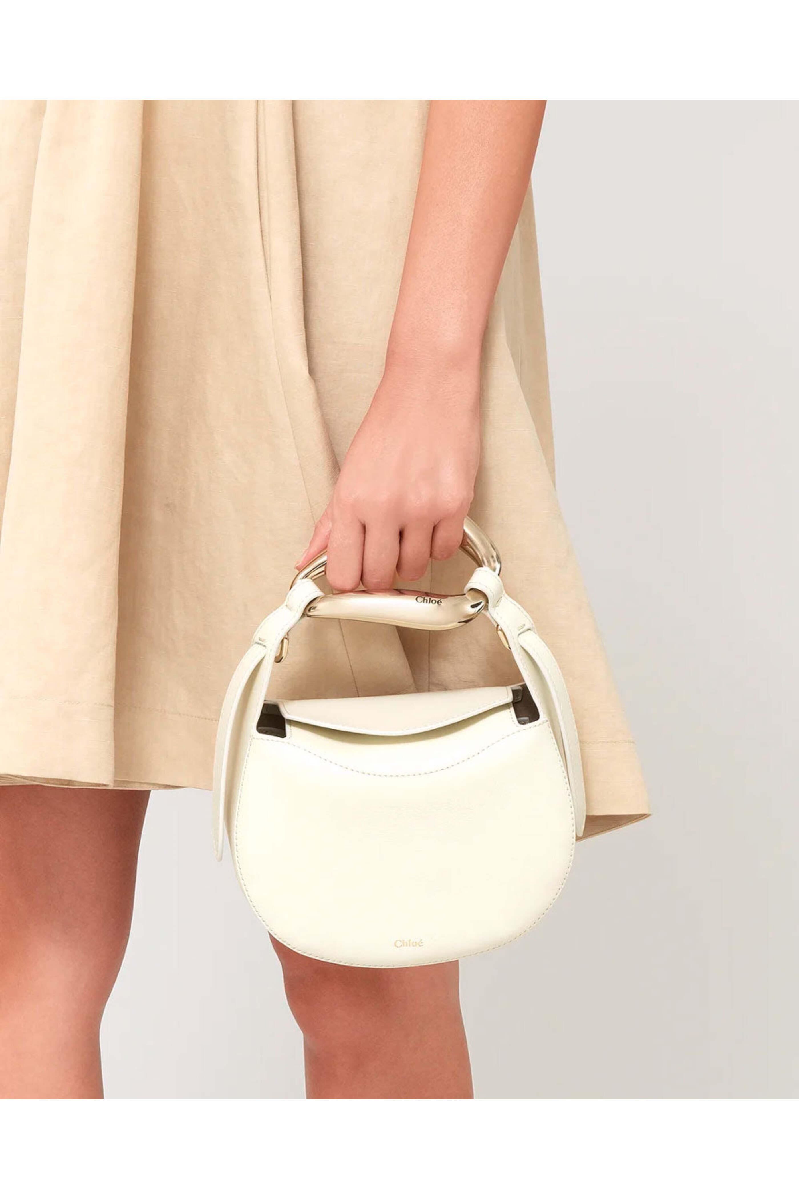 Chloé - Kiss Small Bag in Natural White