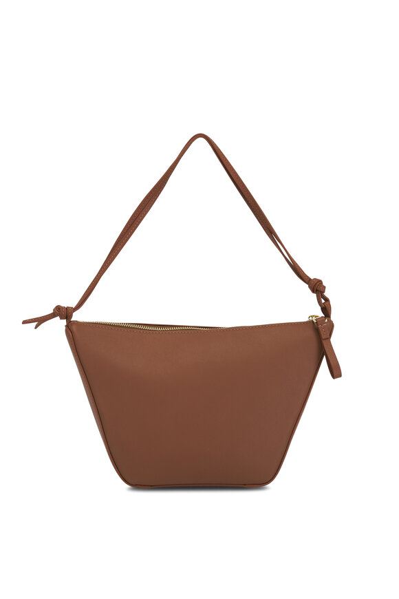 Loewe Mini Hammock Tan Leather Hobo Bag 