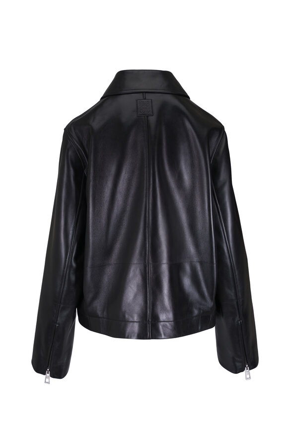 Loewe Black Belted Leather Jacket - view 4