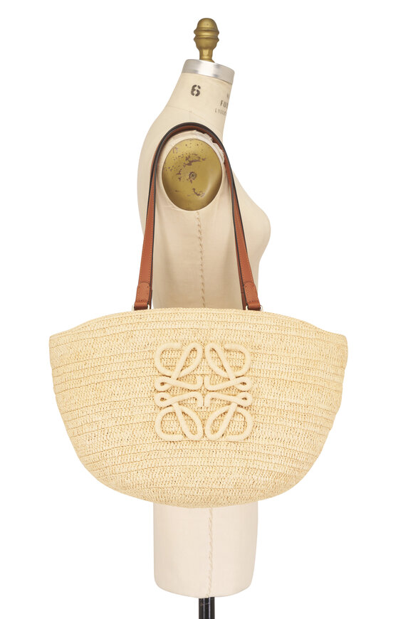Loewe Medium Eclipse Natural Raffia Basket Bag - view 6
