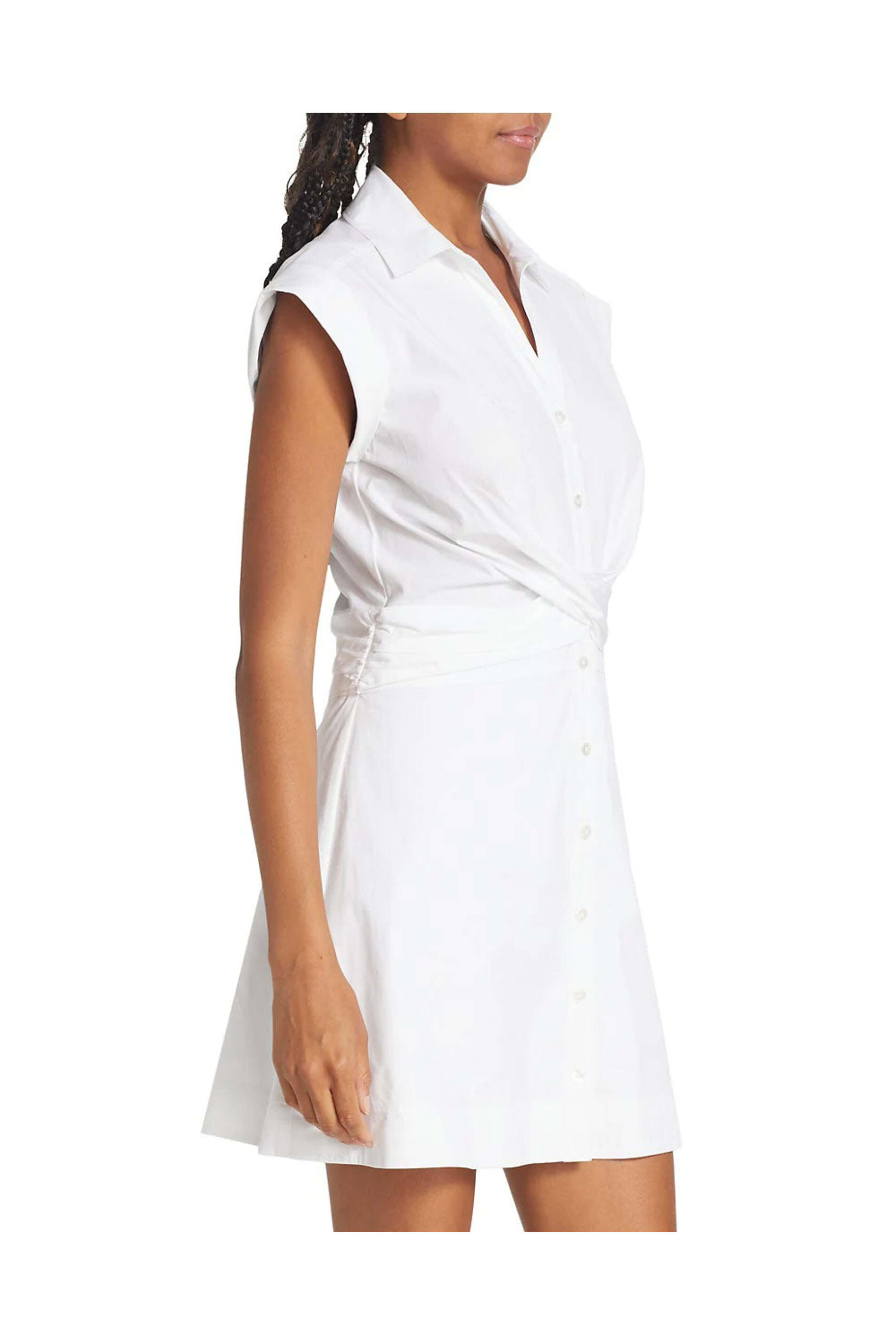 Veronica Beard - White Nagano Twist Shirtdress