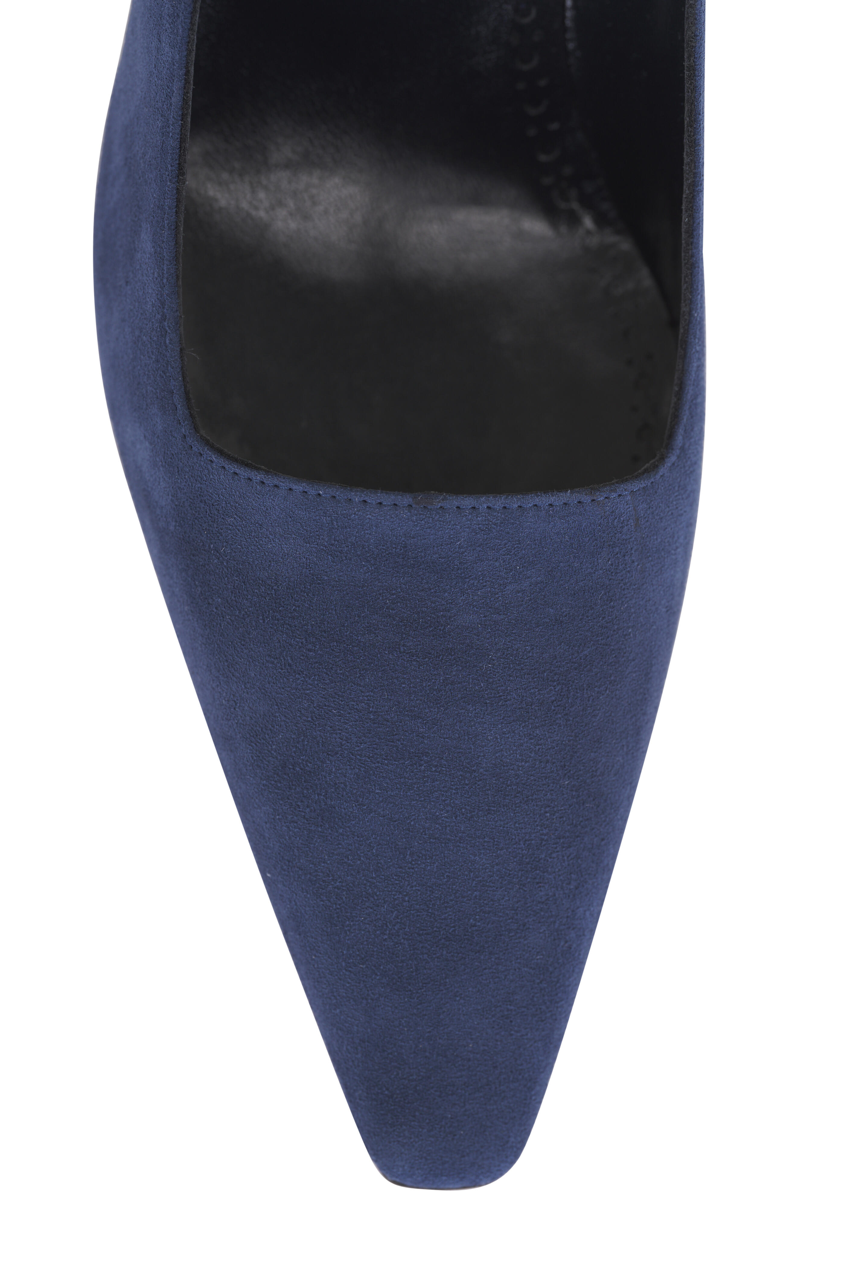 Manolo Blahnik - Moiralo Navy Blue Suede Pump, 70mm