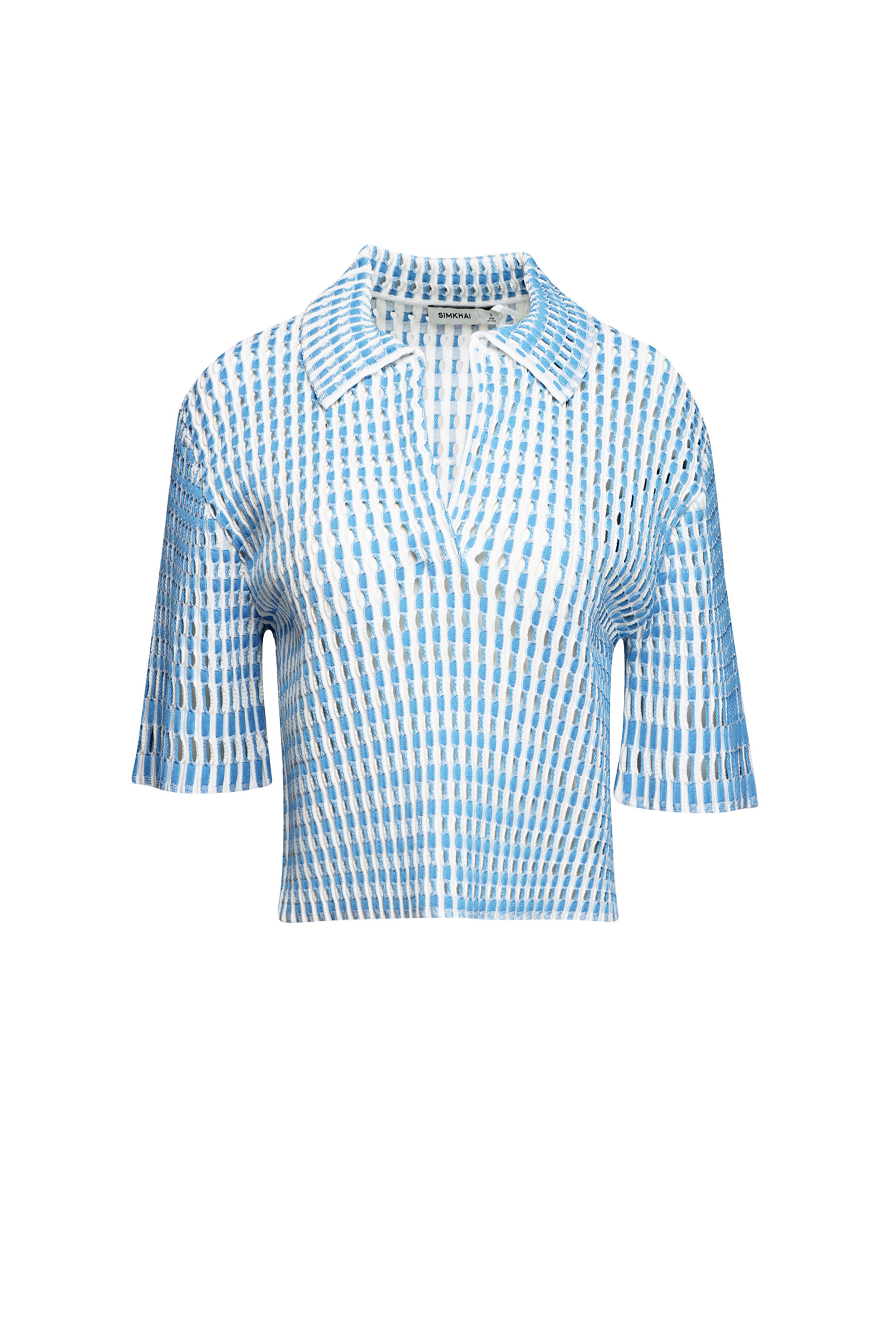 Simkhai - Adley Blue Hydrangea Cropped Polo