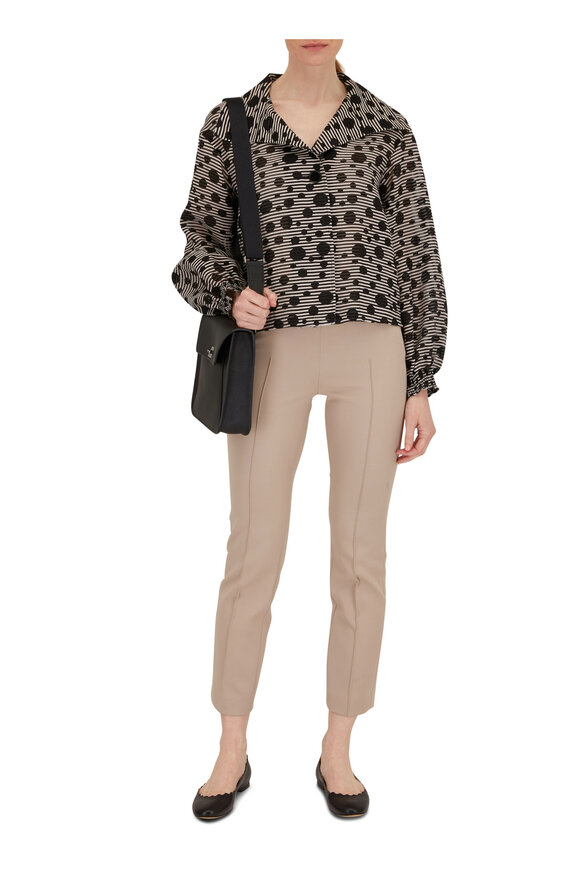 Akris Punto - Polka Dot Jacquard Crop Jacket