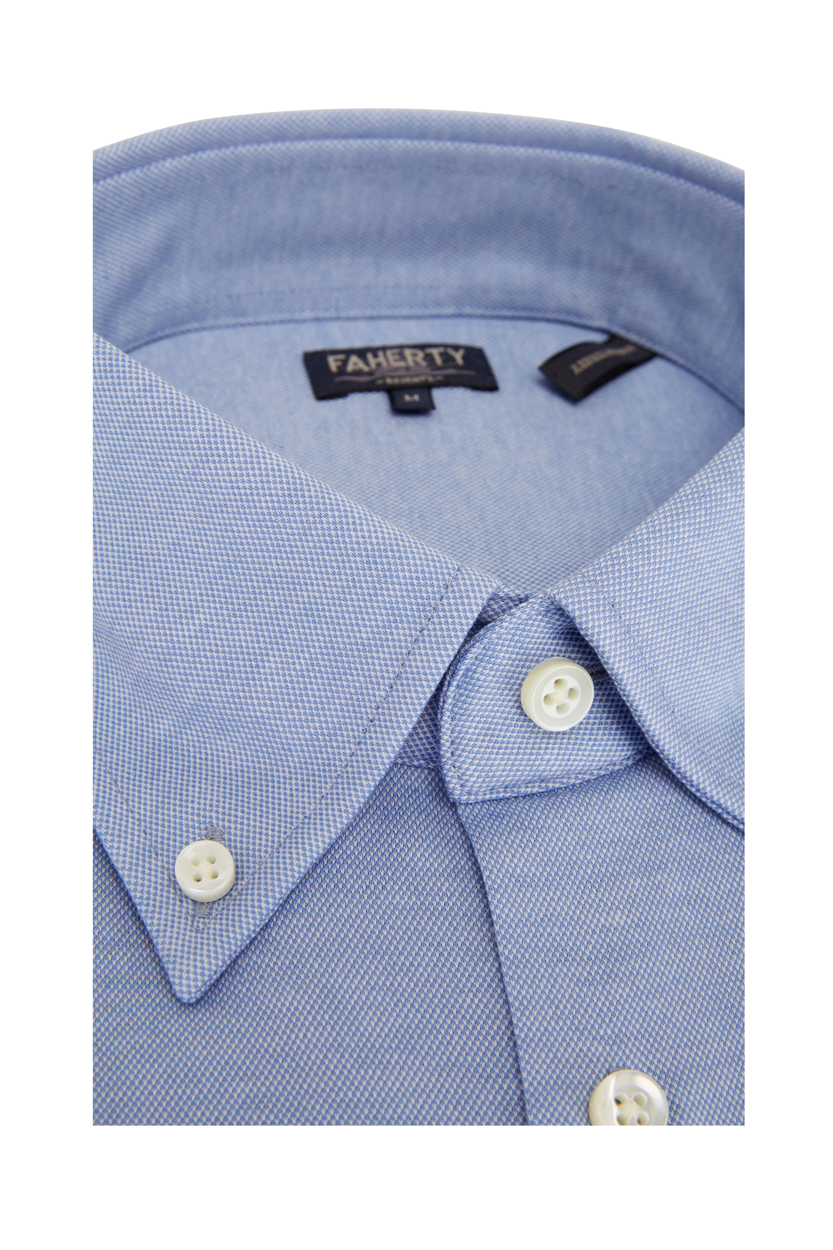 Faherty Brand - Reserve Blue Granite Piqué Button Down Shirt