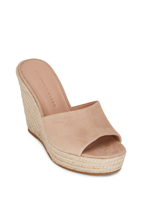 Veronica Beard Dail Sand Suede Espadrille, 90mm - view 1