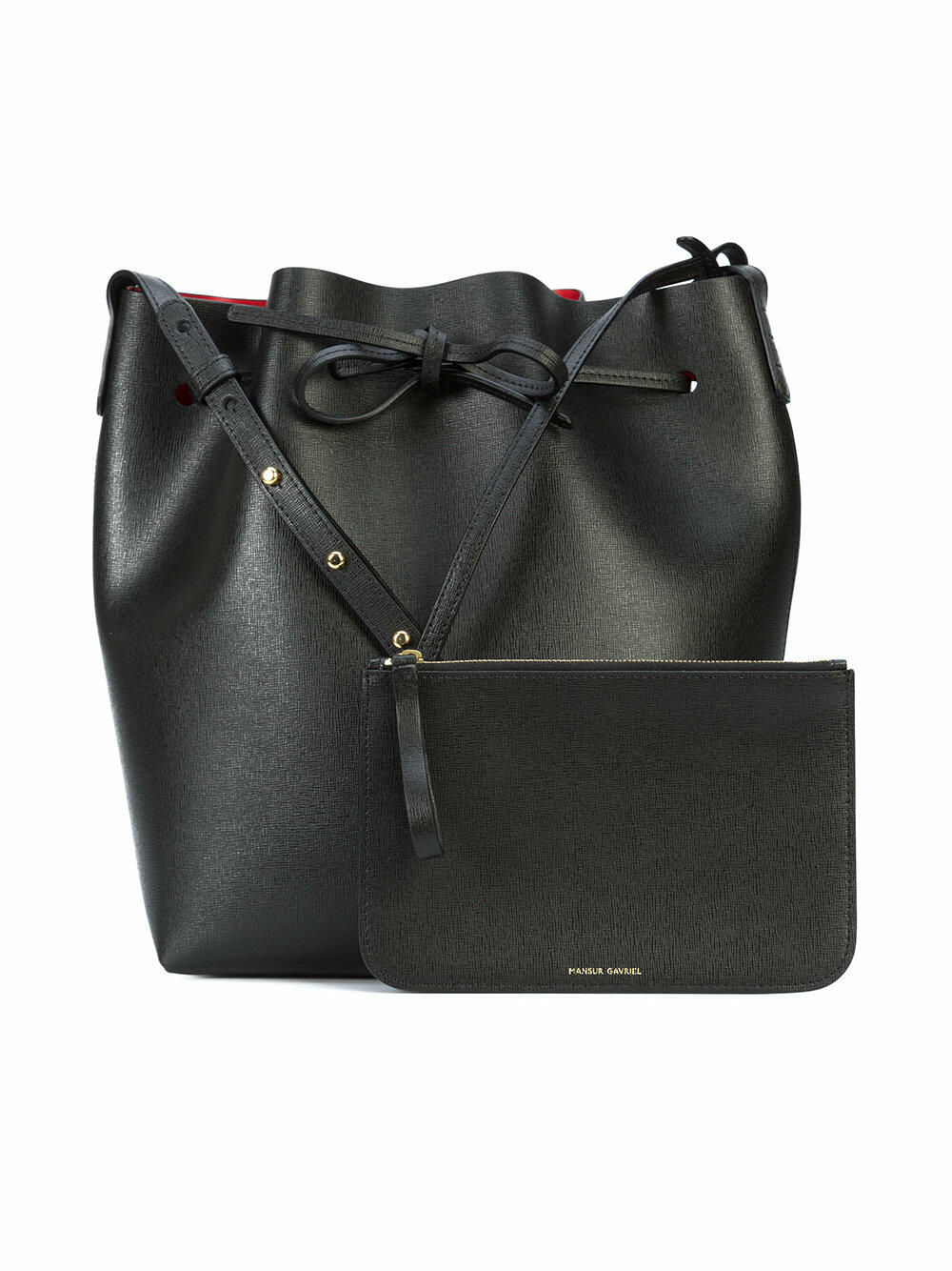 Mansur Gavriel - Black Leather Large Bucket Bag