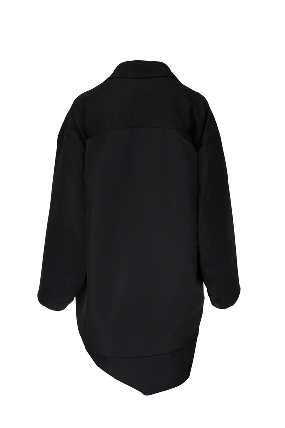 Khaite - Kal Black Shirt Dress 