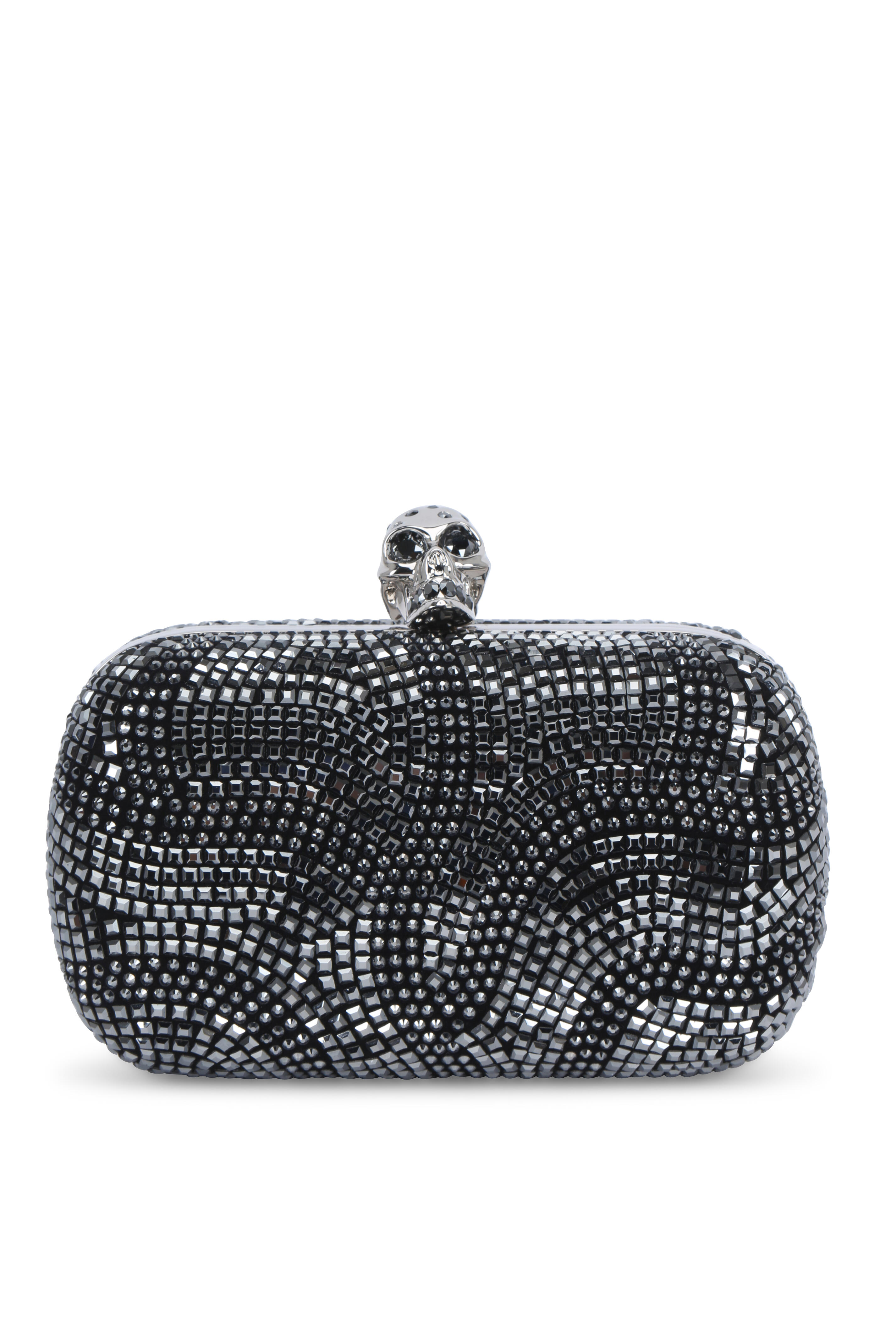 Judith Leiber Crystal-Embellished Skull Clutch Bag