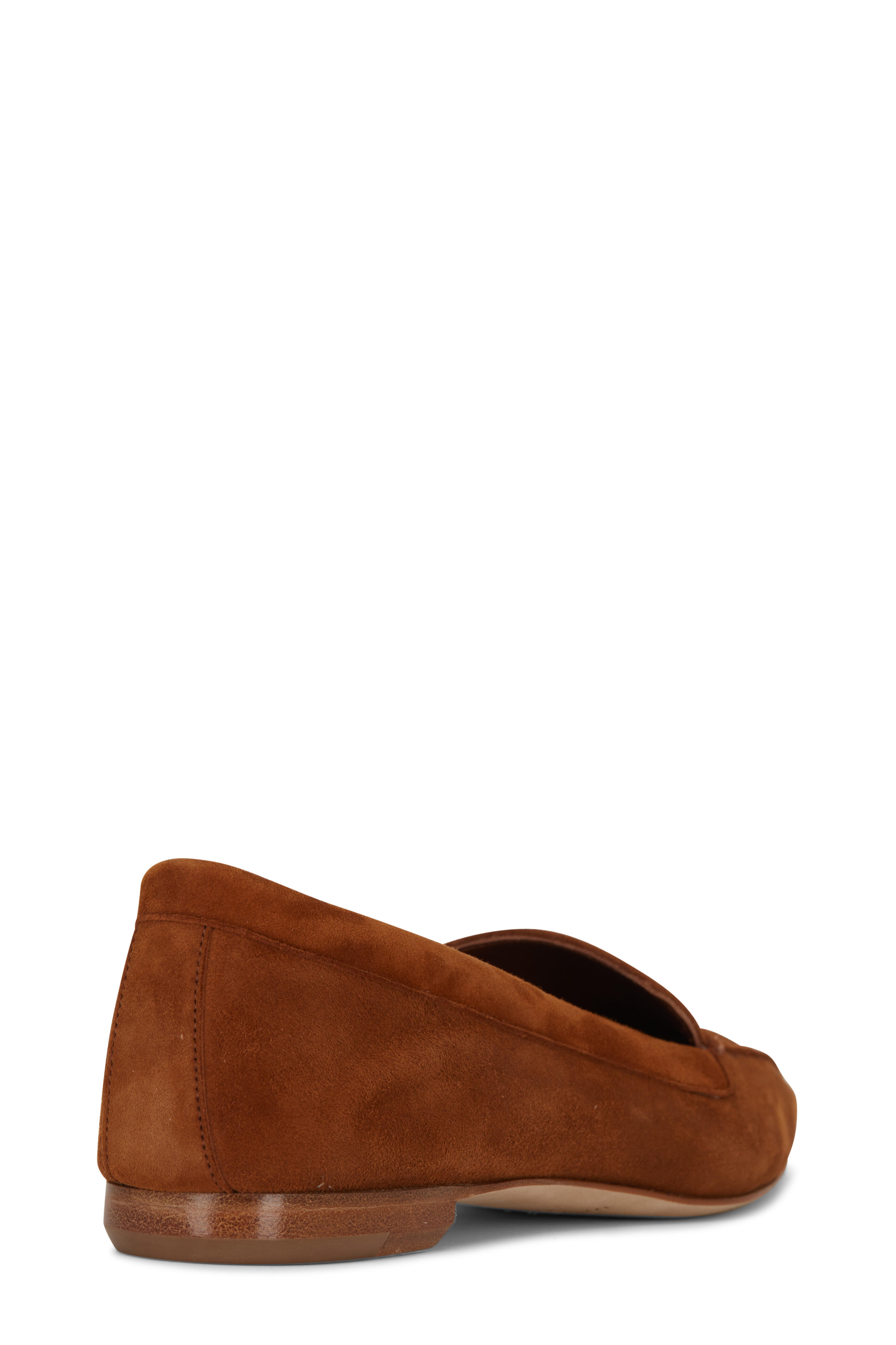 Manolo Blahnik - Pitaneta Cognac Suede Flat