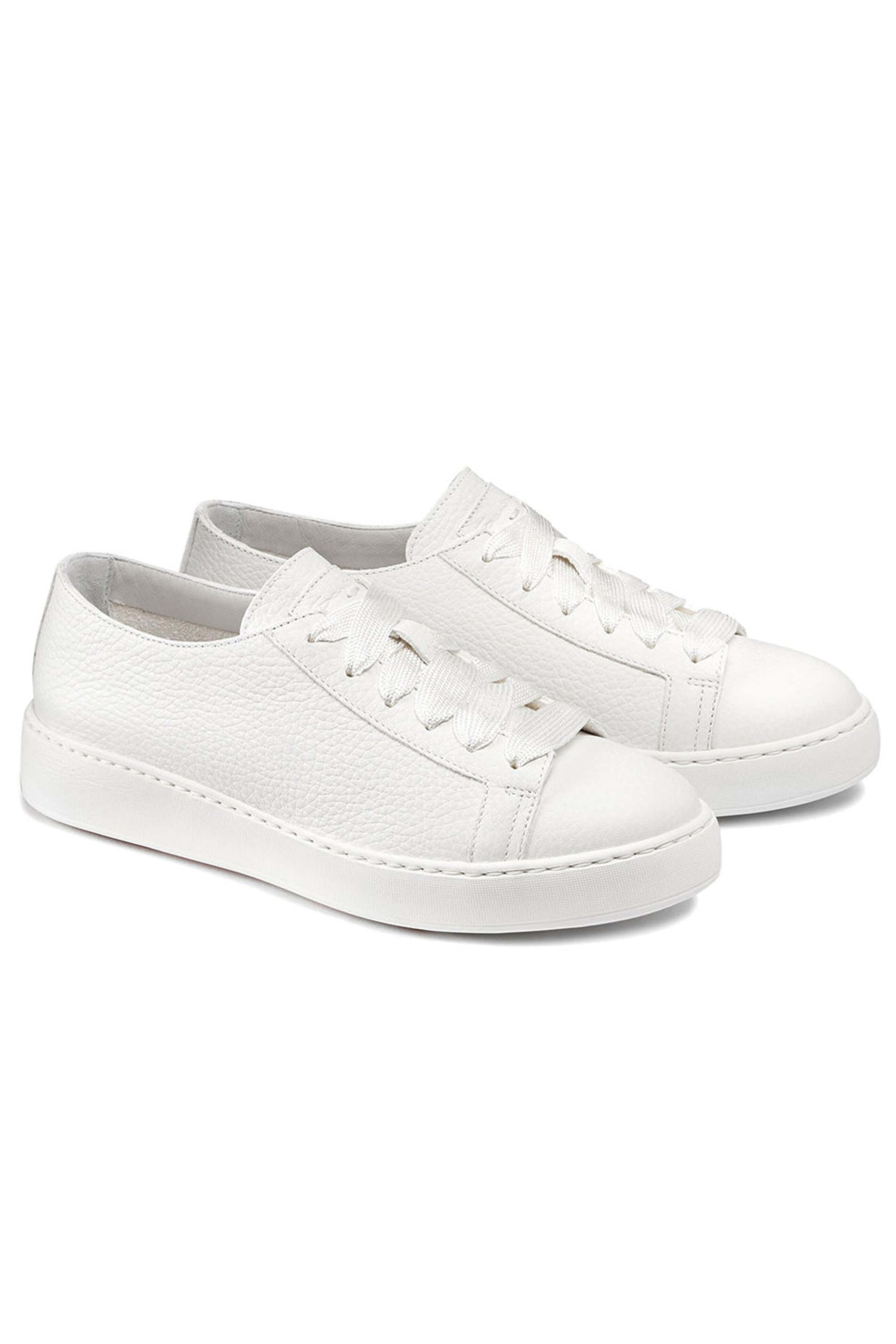 Santoni - White Cleanic Donna Sneaker