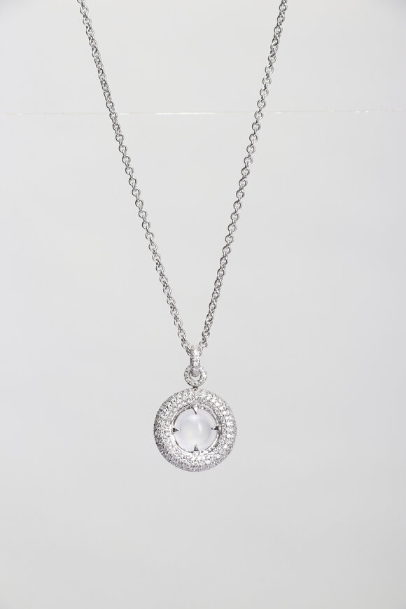 Nam Cho 18k Black Diamond Reversible Pendant Necklace