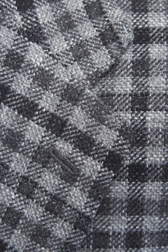 Kiton - Charcoal Gray Check Sportcoat 